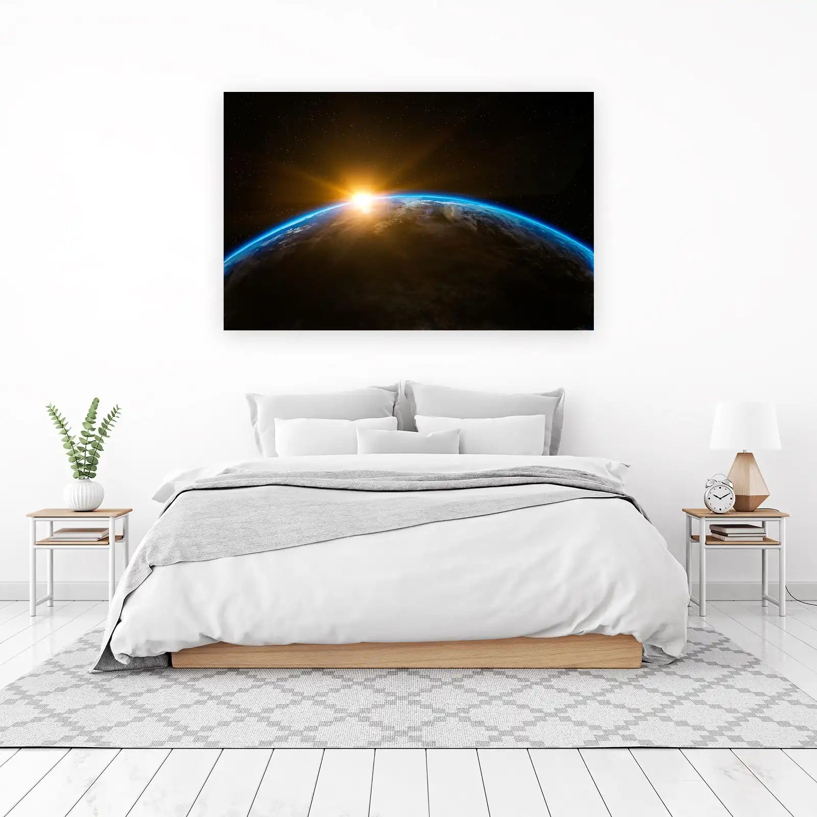 Earth Sunrise Galaxy Wall Art