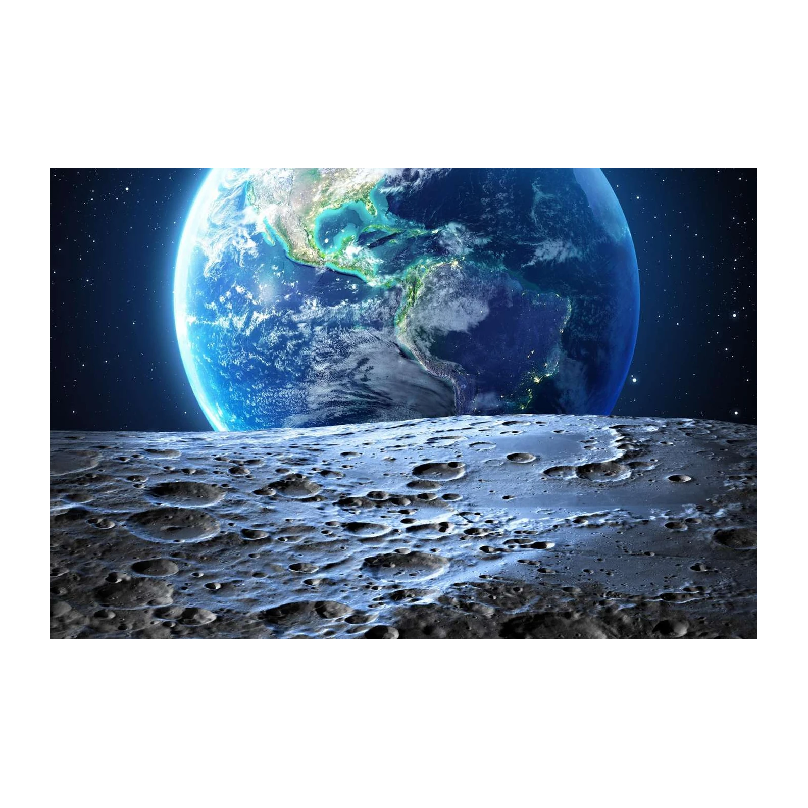 Earthrise from Moonscape Wall Art