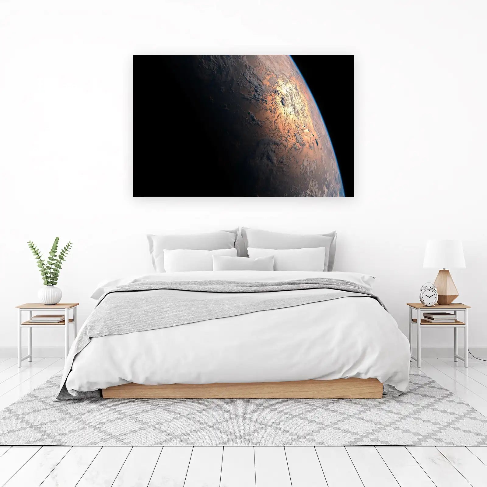Earth Sunrise View Wall Art Wall Art