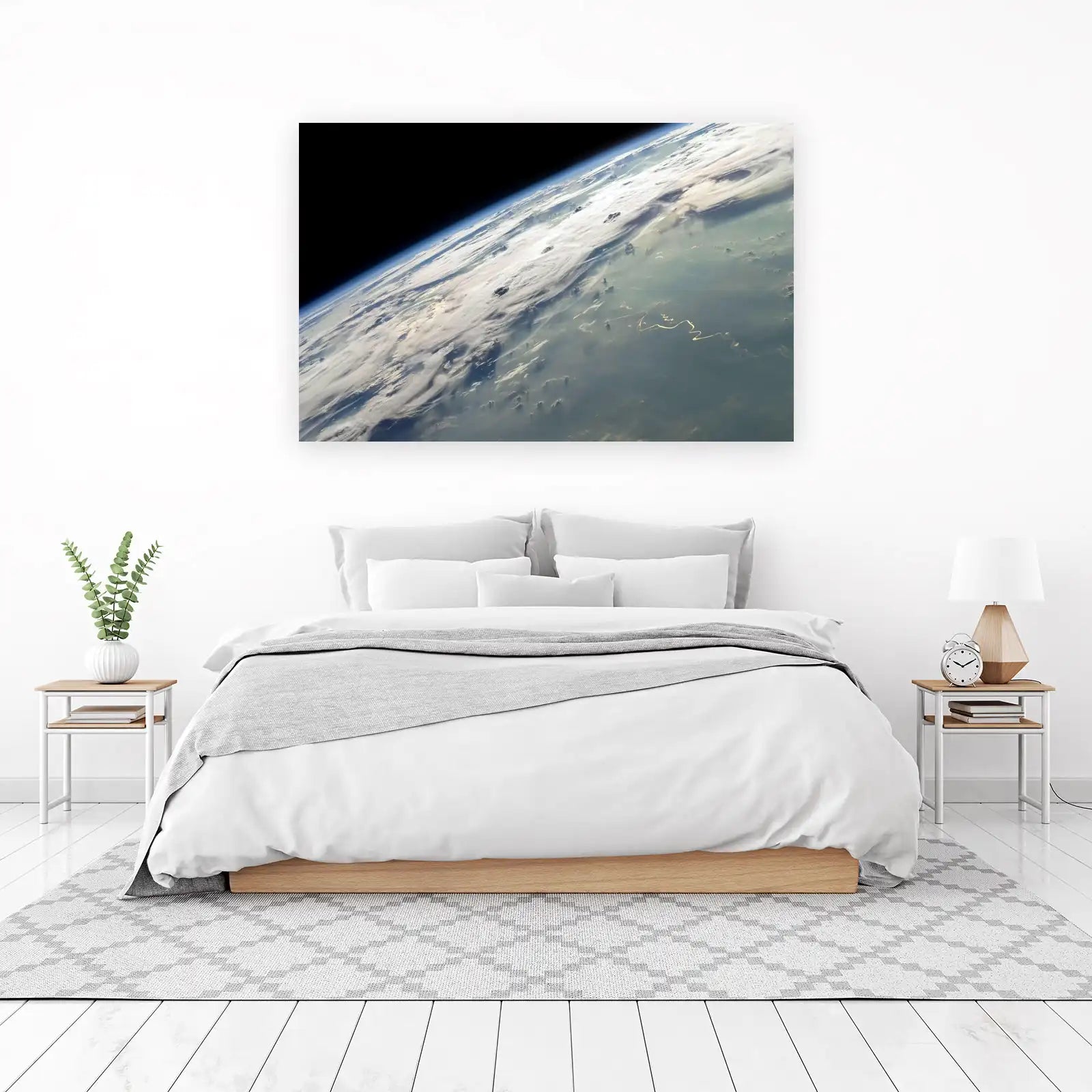 Earth Orbit Serenity: Stunning Cloudscapes Wall Art
