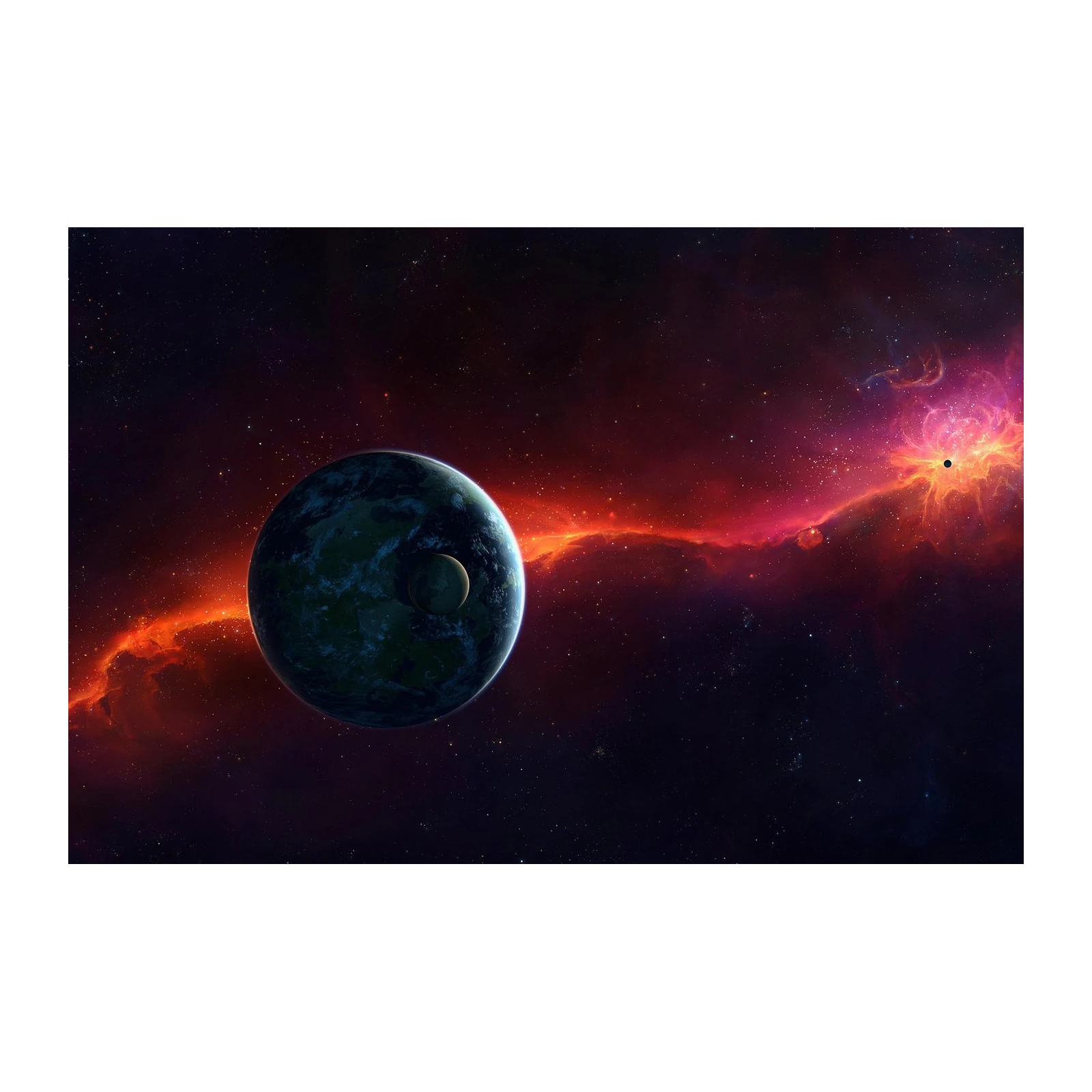 Cosmic Wonder Planet & Nebula Wall Art