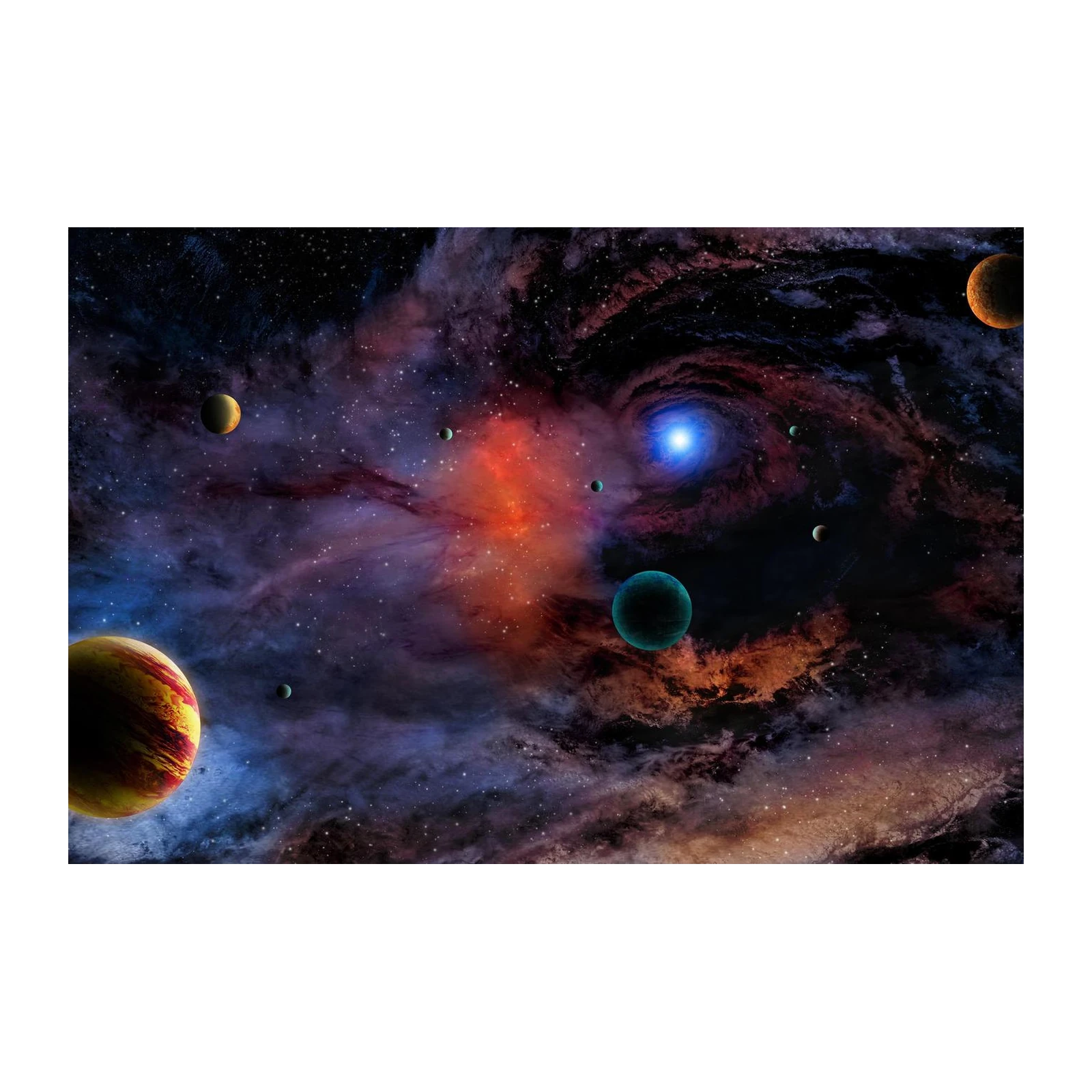 Cosmic Nebula & Planets Wall Art