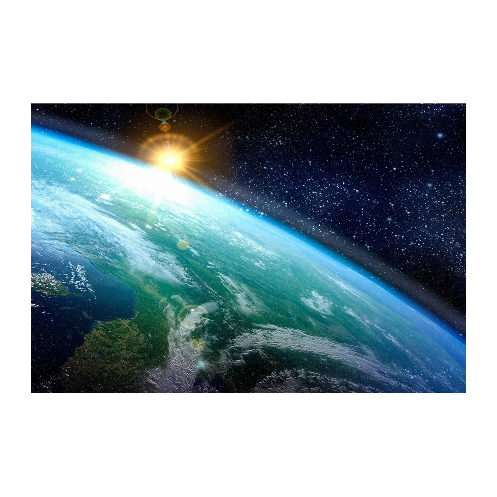 Stunning Earth Sunrise Space Wall Art