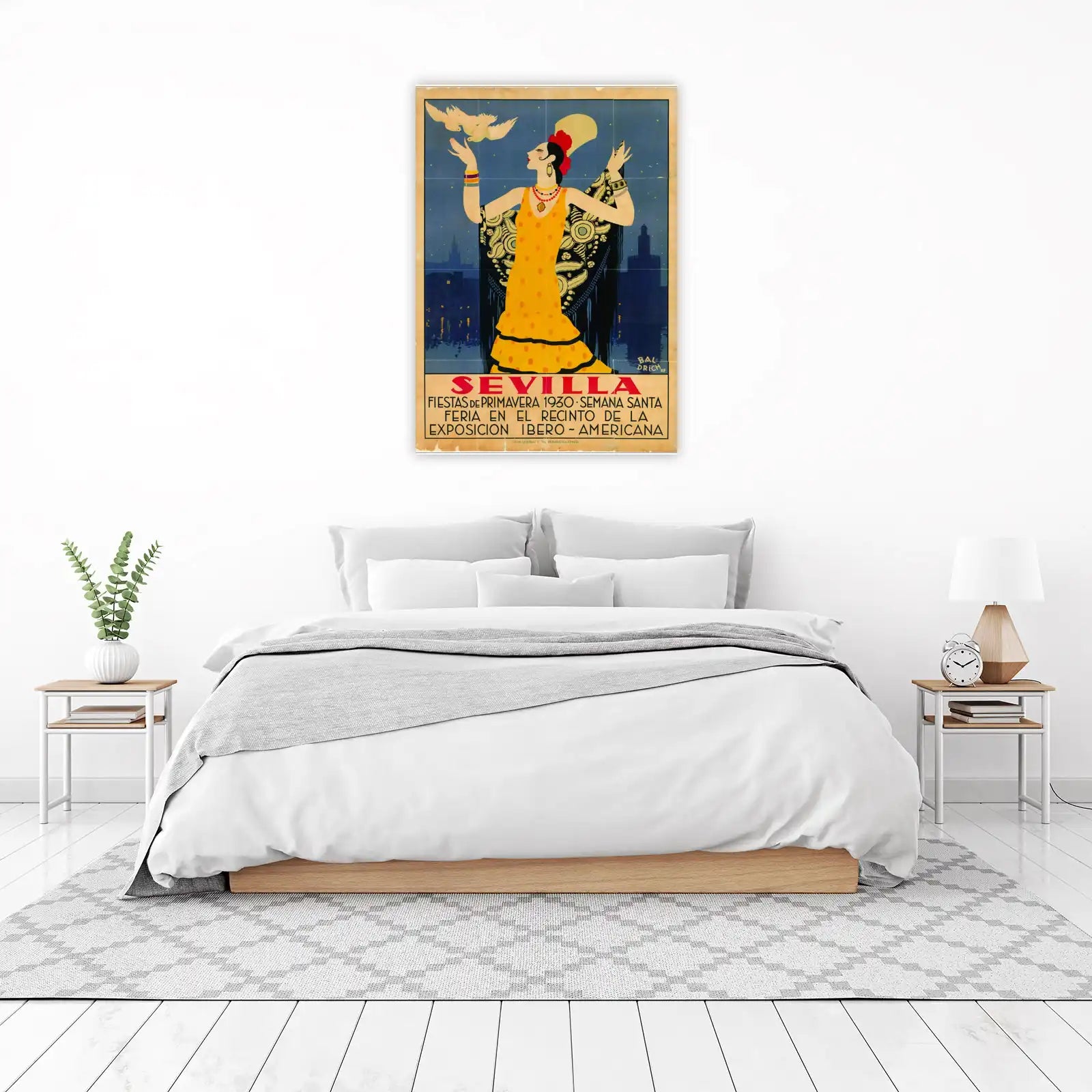 Art Deco Sevilla Flamenco Dancer Wall Art