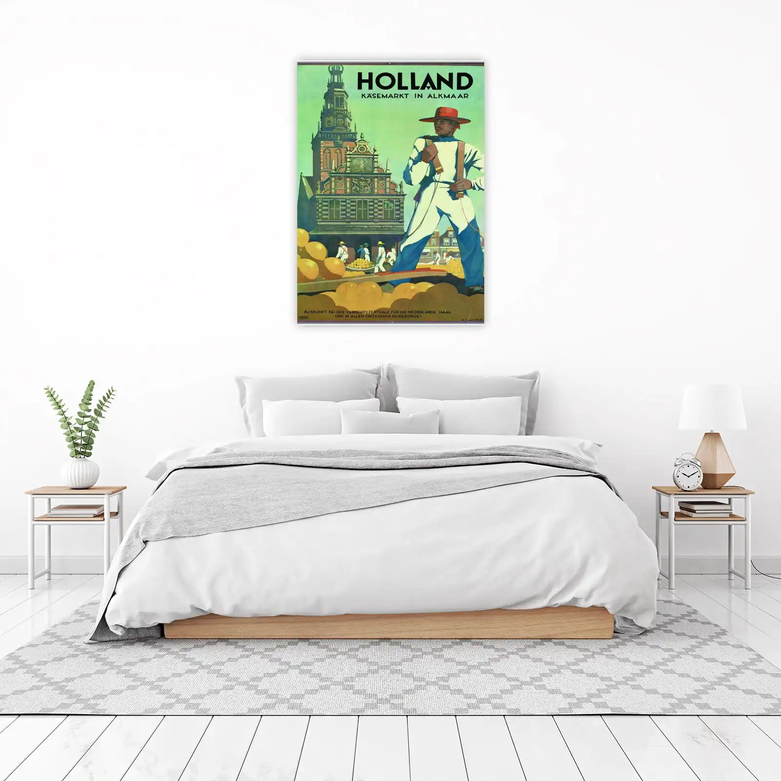 Vintage Holland Cheese Market Wall Art
