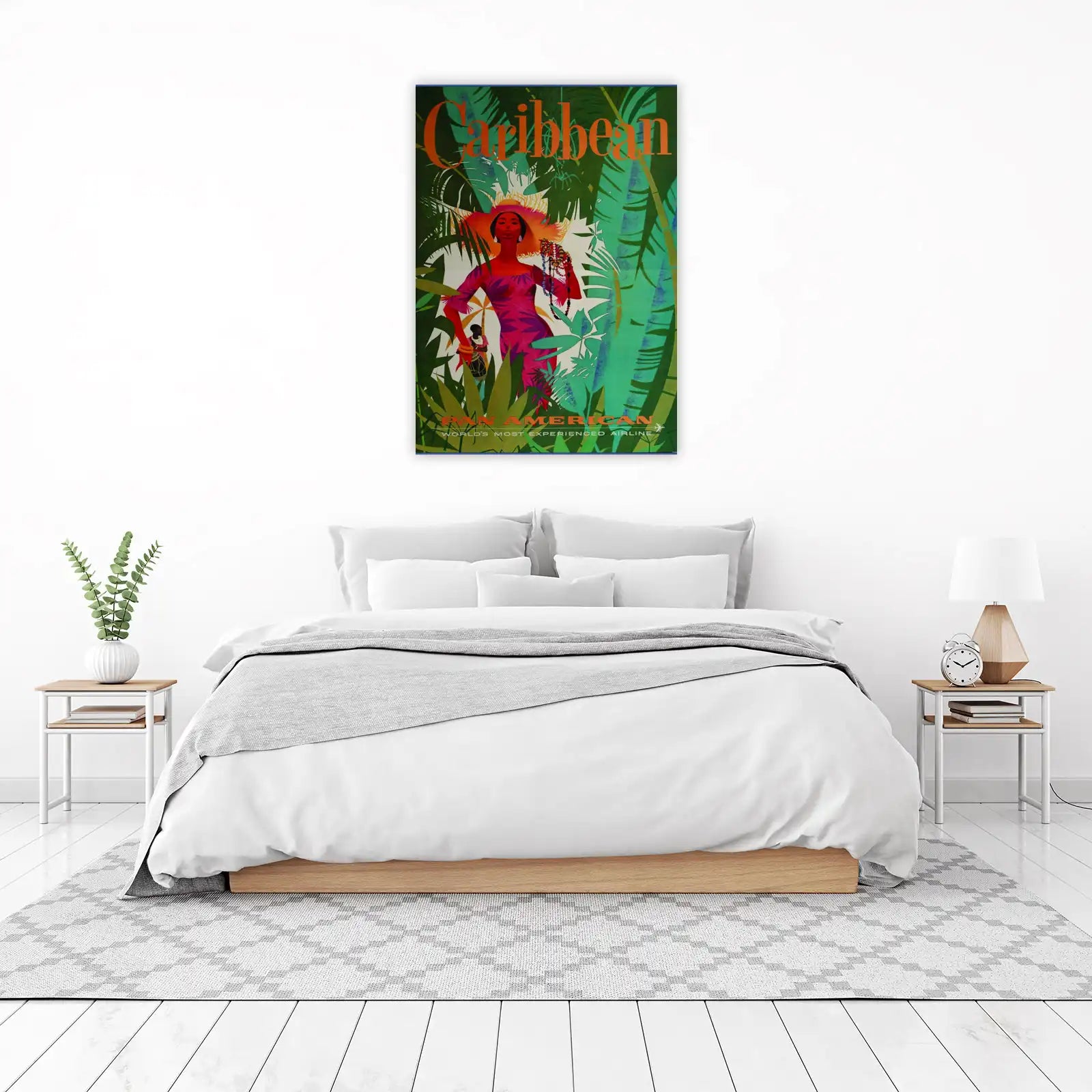 Vintage Caribbean Travel Poster Wall Art