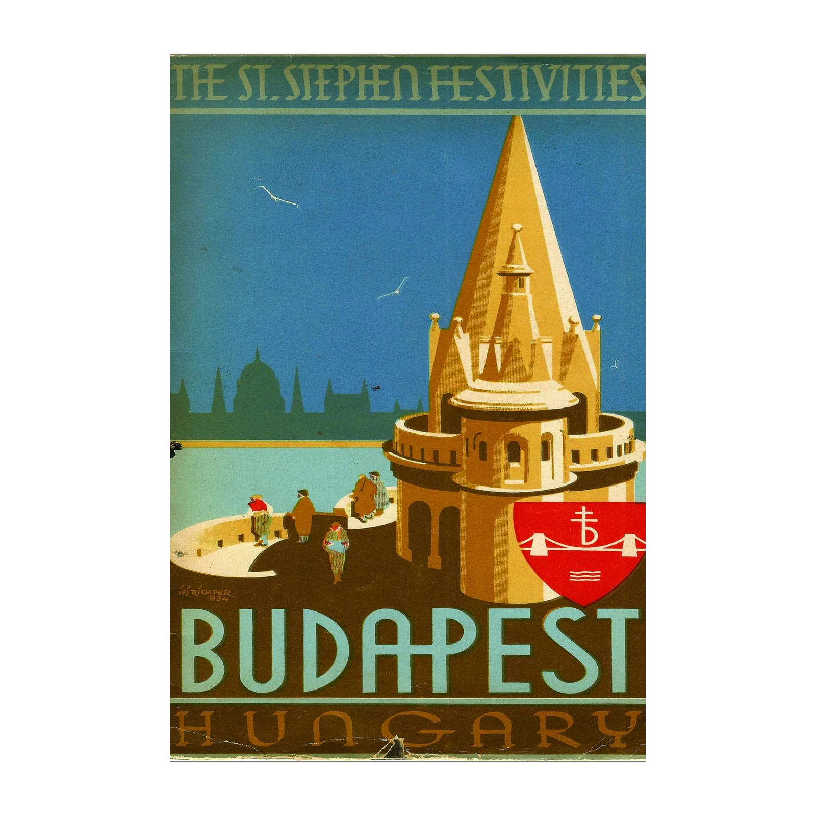 Budapest Fisherman's Bastion Vintage Wall Art