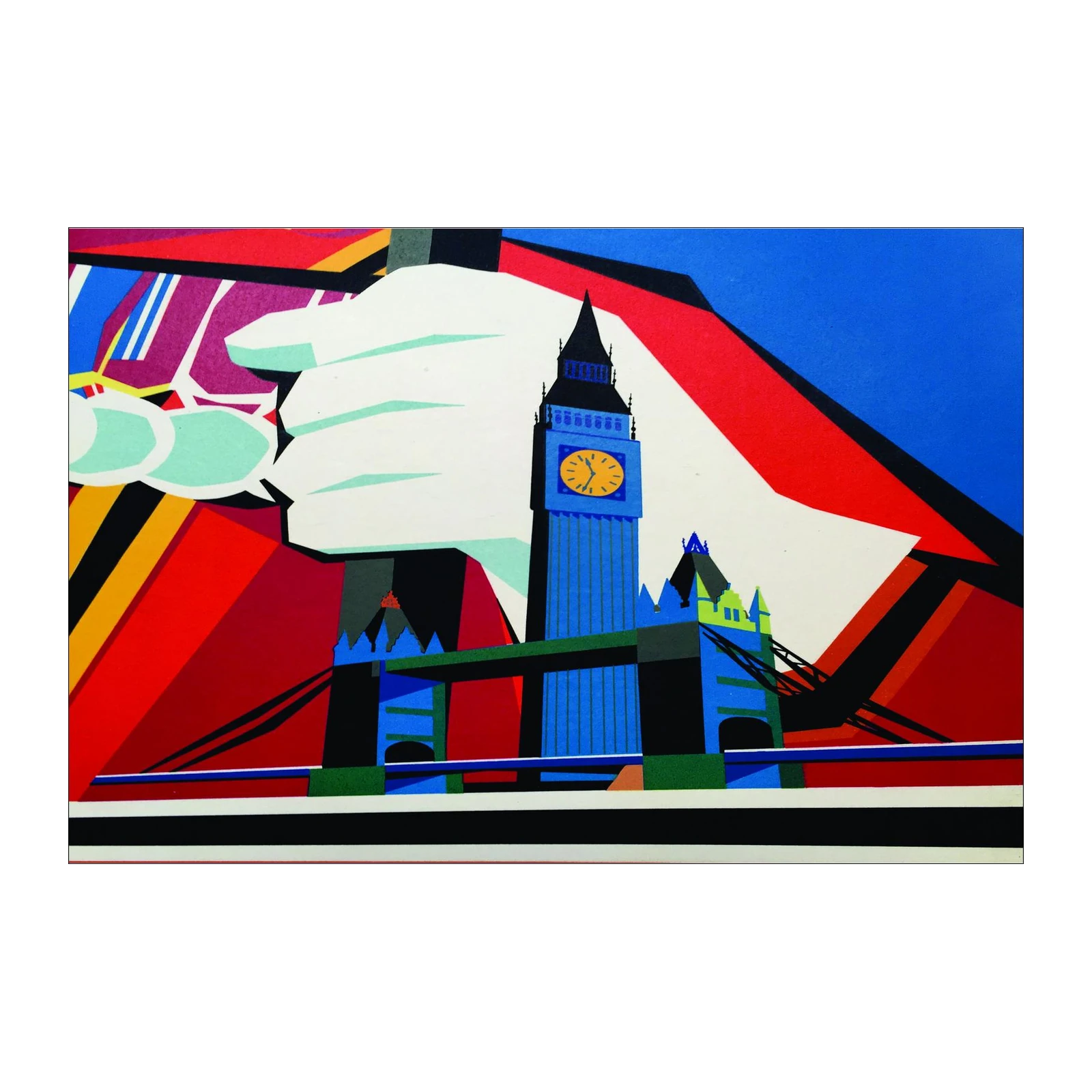 Bold London Skyline Big Ben Art Wall Art