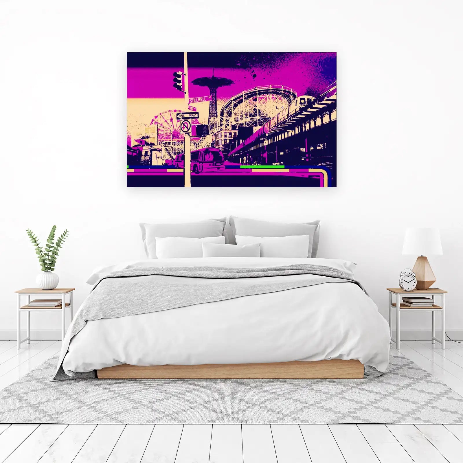 Retro NYC Coney Island Vibes Wall Art