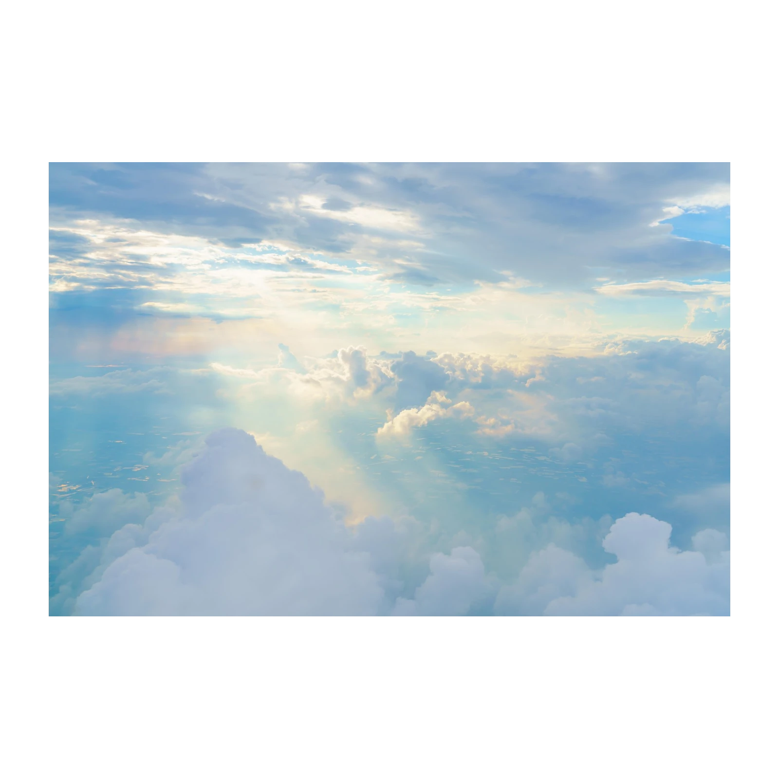 Serene Sky Rays Wall Art