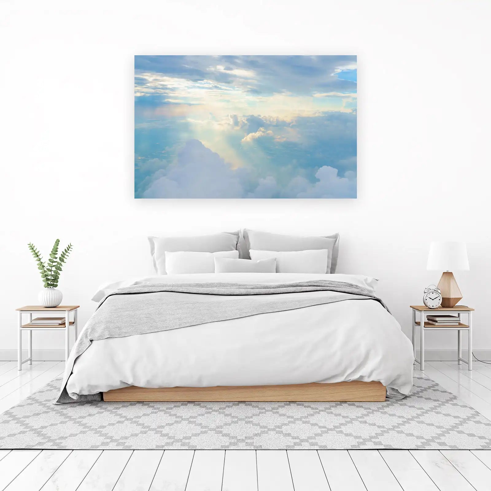 Serene Sky Rays Wall Art