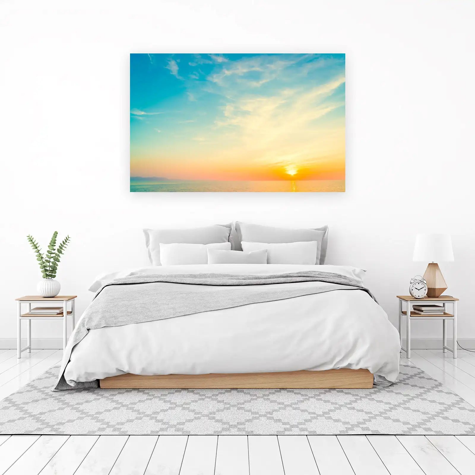 Serene Sunset Ocean View Wall Art
