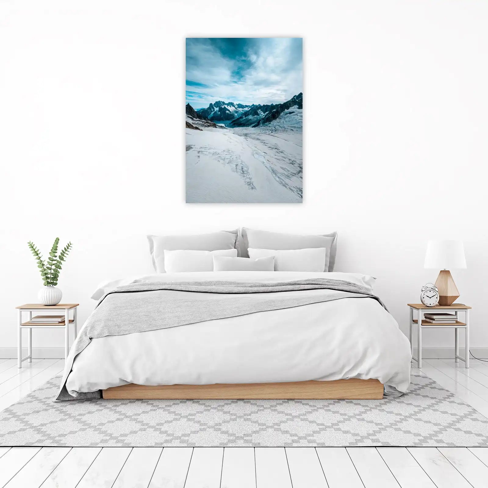 Majestic Glacier Mountain Sky Wall Art