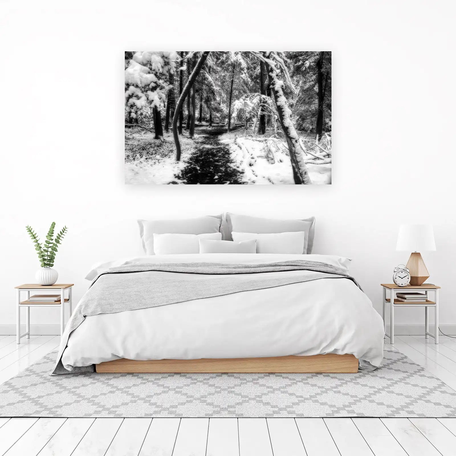 Enchanting Winter Forest Path Wall Art