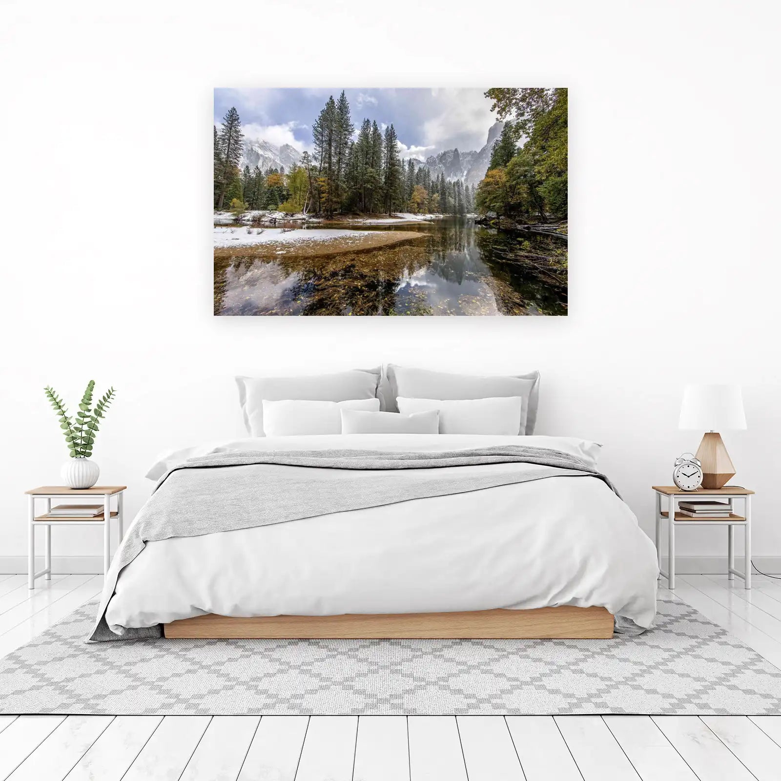 Yosemite Serenity Snow-Kissed Pines Wall Art