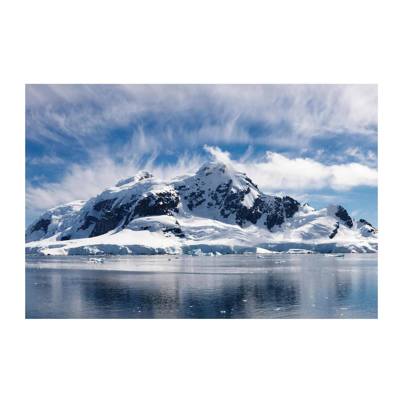 Majestic Snow Mountains & Ocean Wall Art