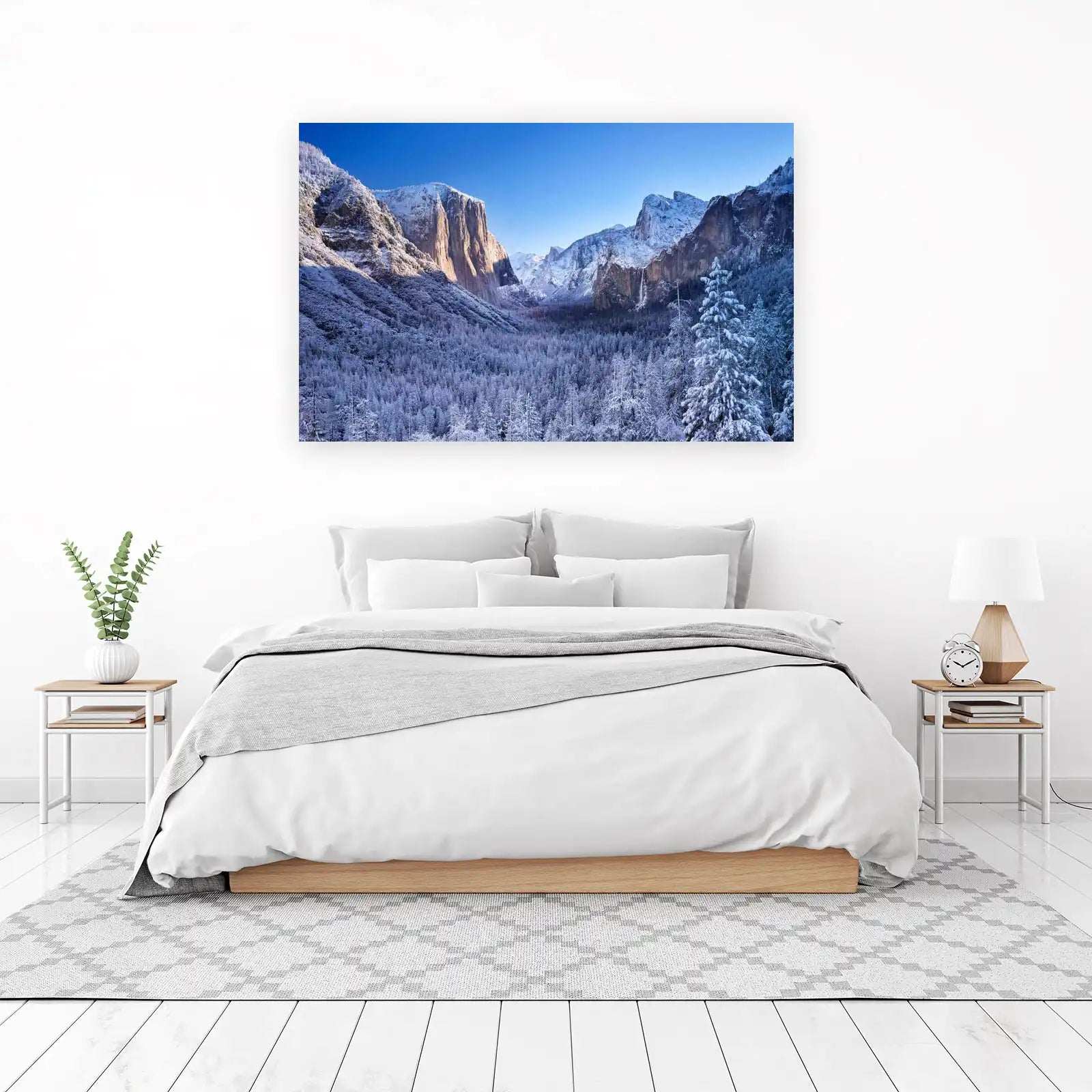 Majestic Yosemite Winter Landscape Wall Art