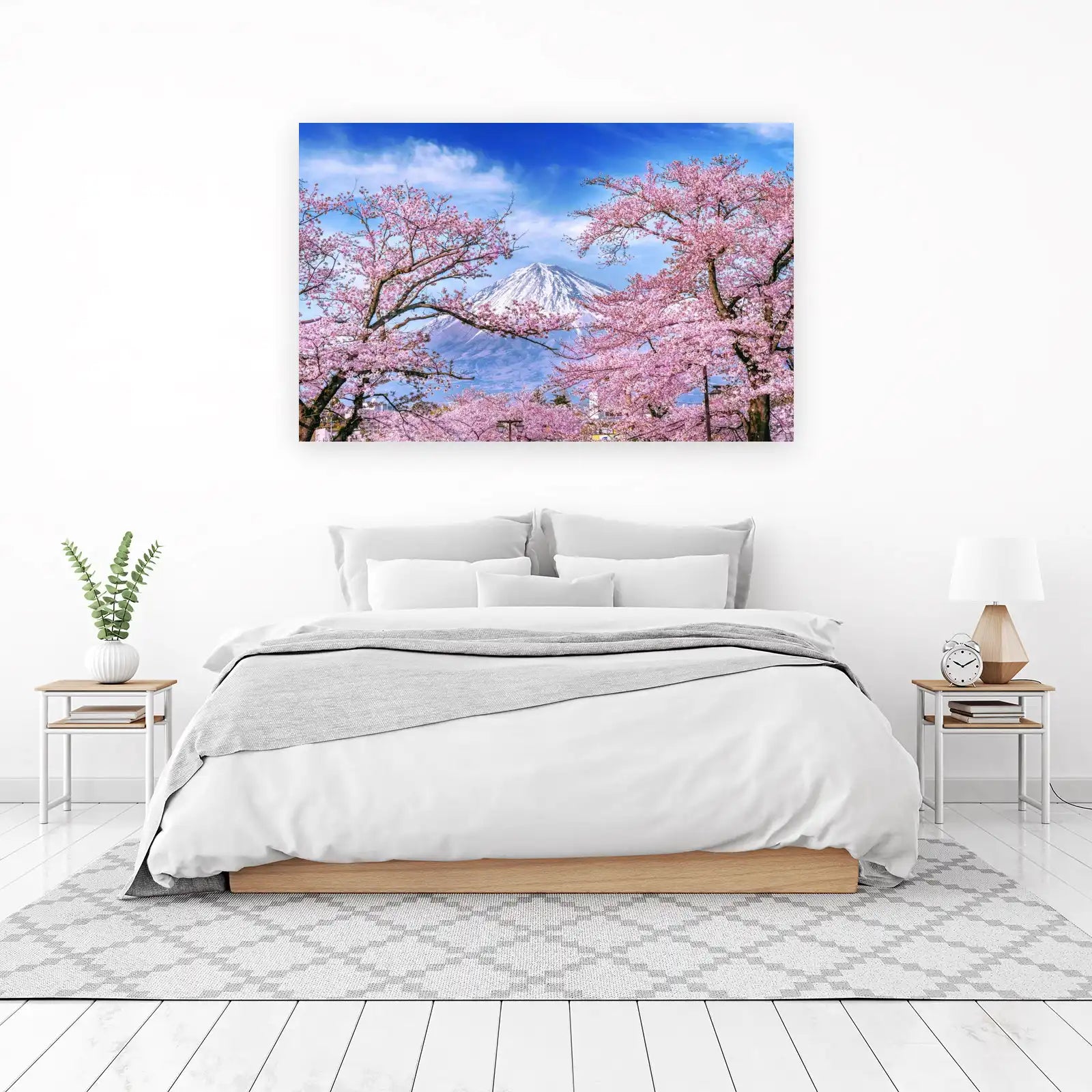 Mount Fuji Cherry Blossom Wall Art