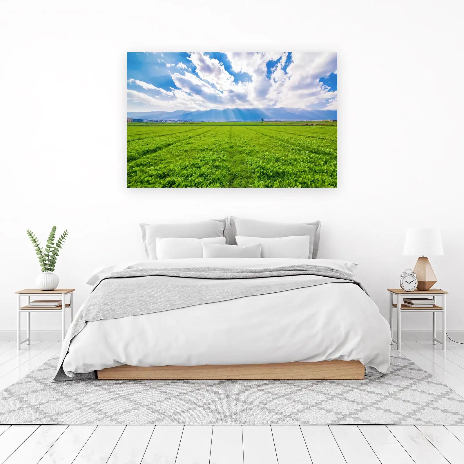 Verdant Field Landscape Nature Wall Art