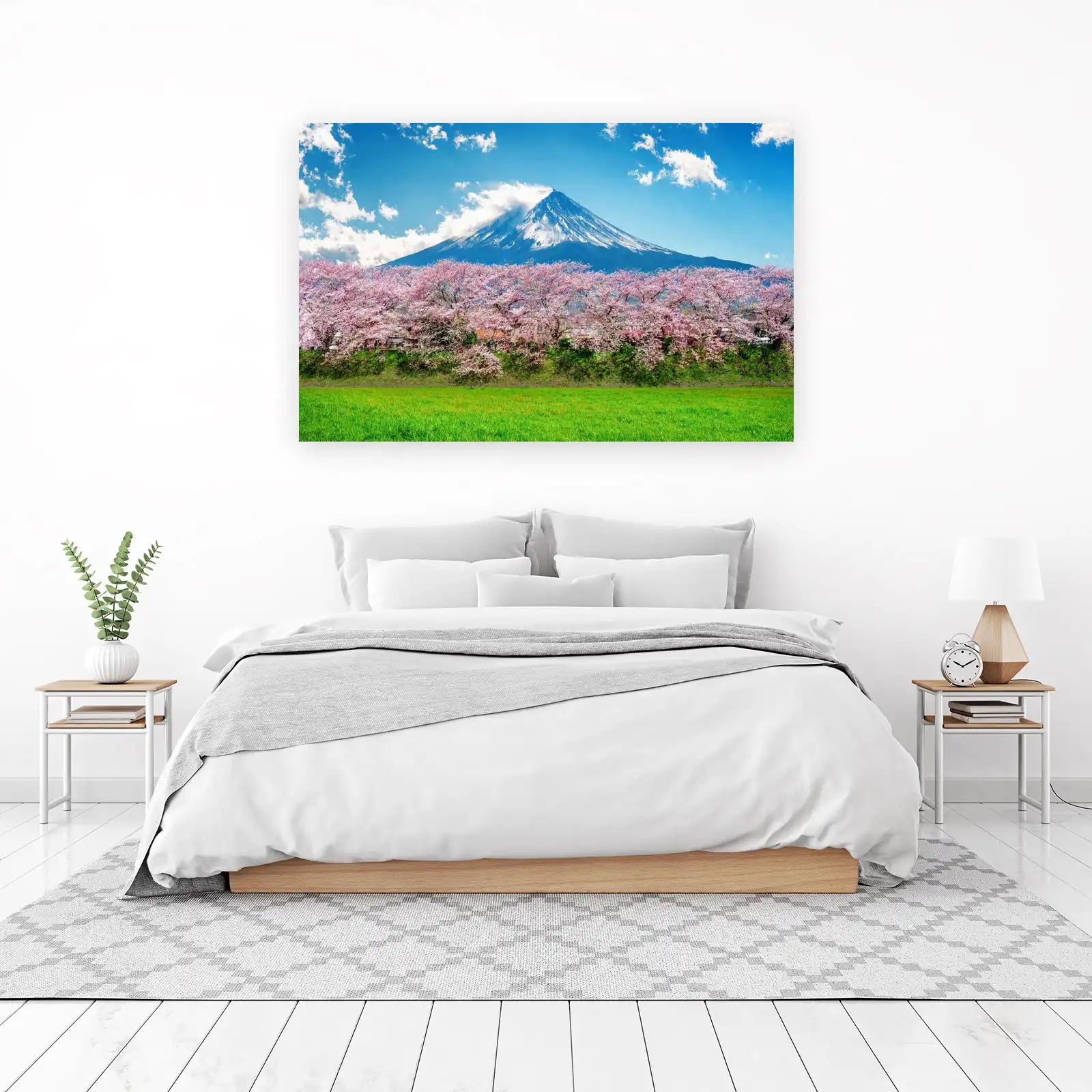 Mount Fuji Cherry Blossom Wall Art