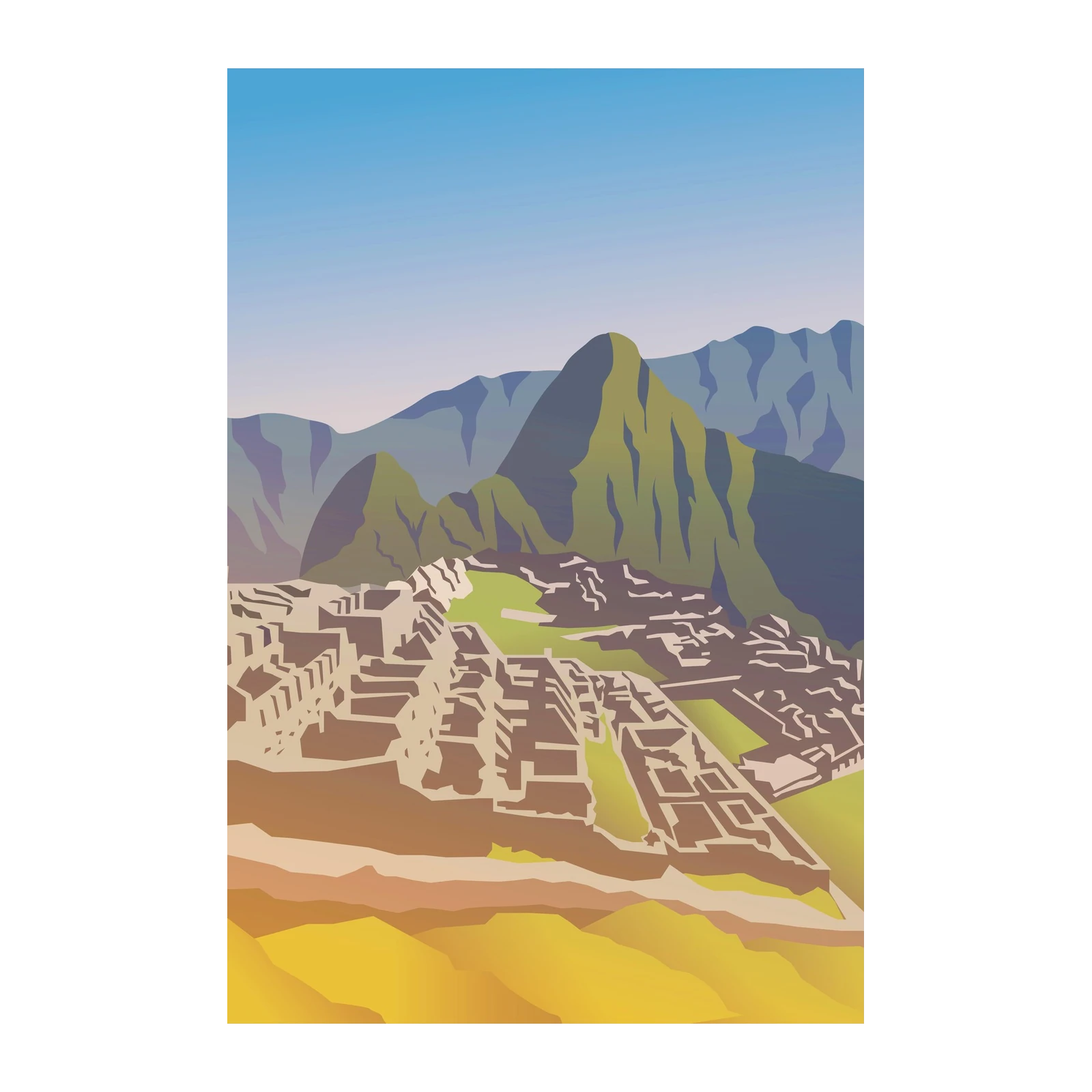 Machu Picchu Landscape Wall Art Wall Art