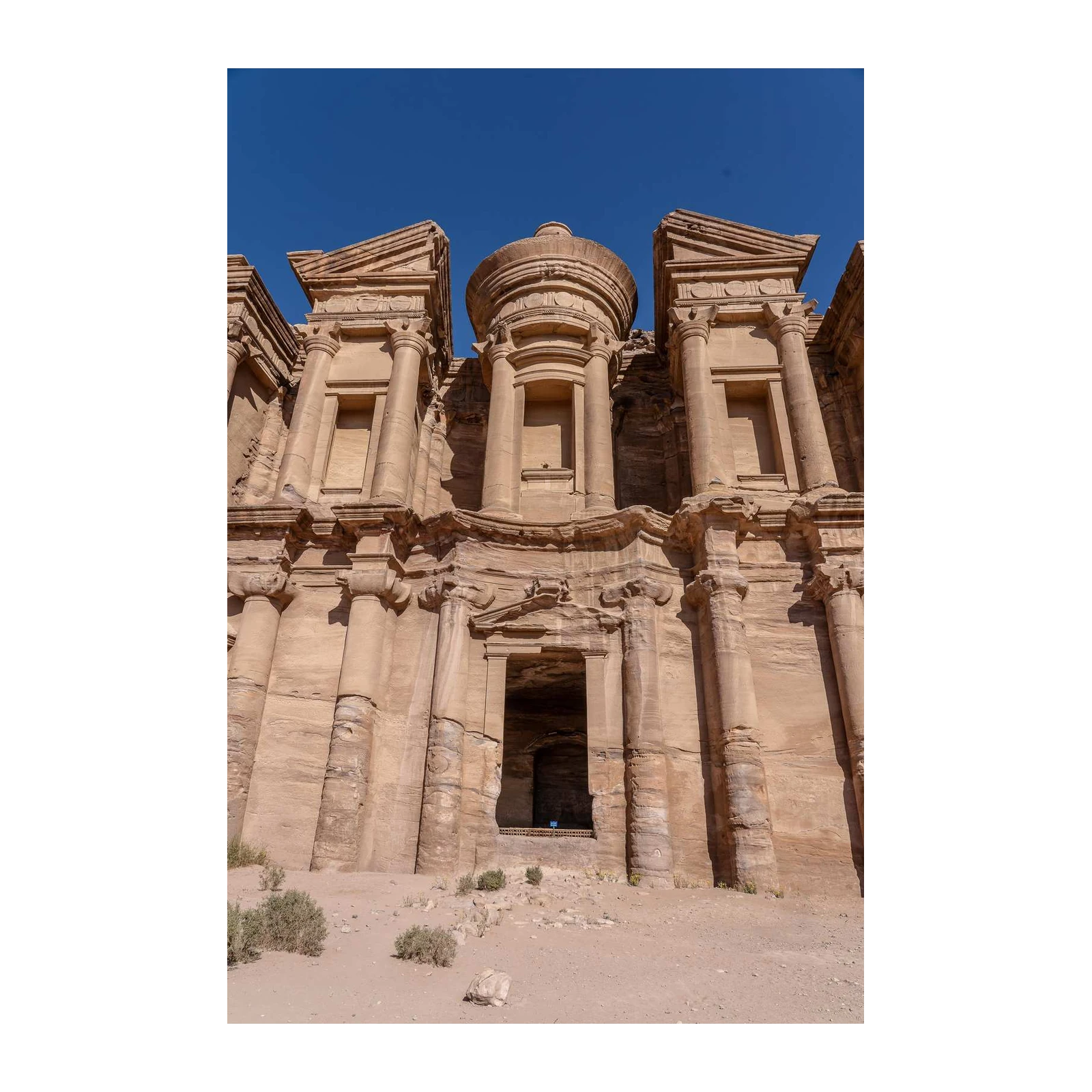 Ancient Petra Monastery Sandstone Wall Art