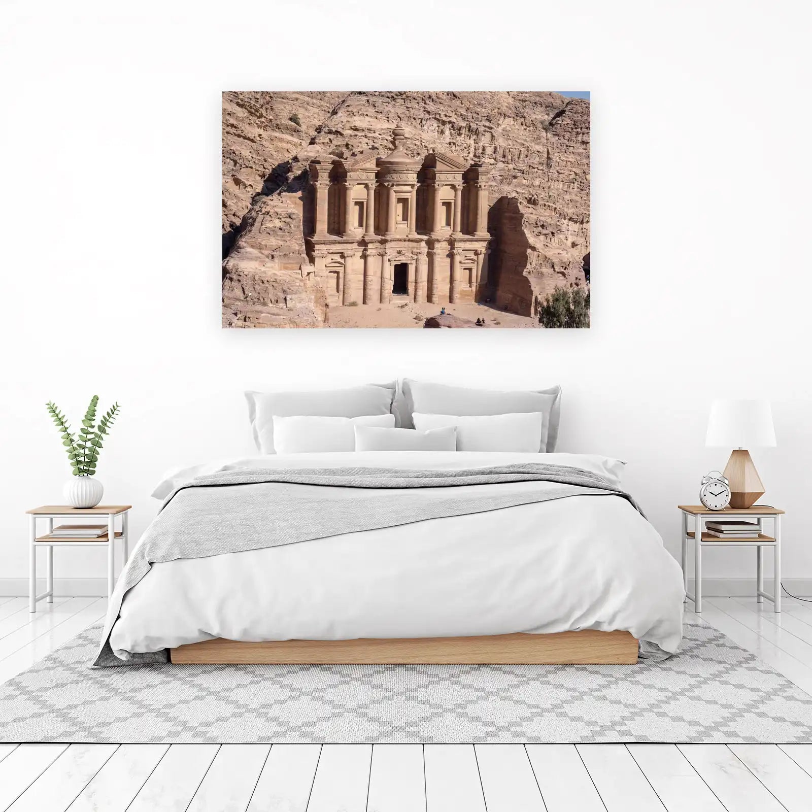 Majestic Petra Monastery Ancient City Wall Art