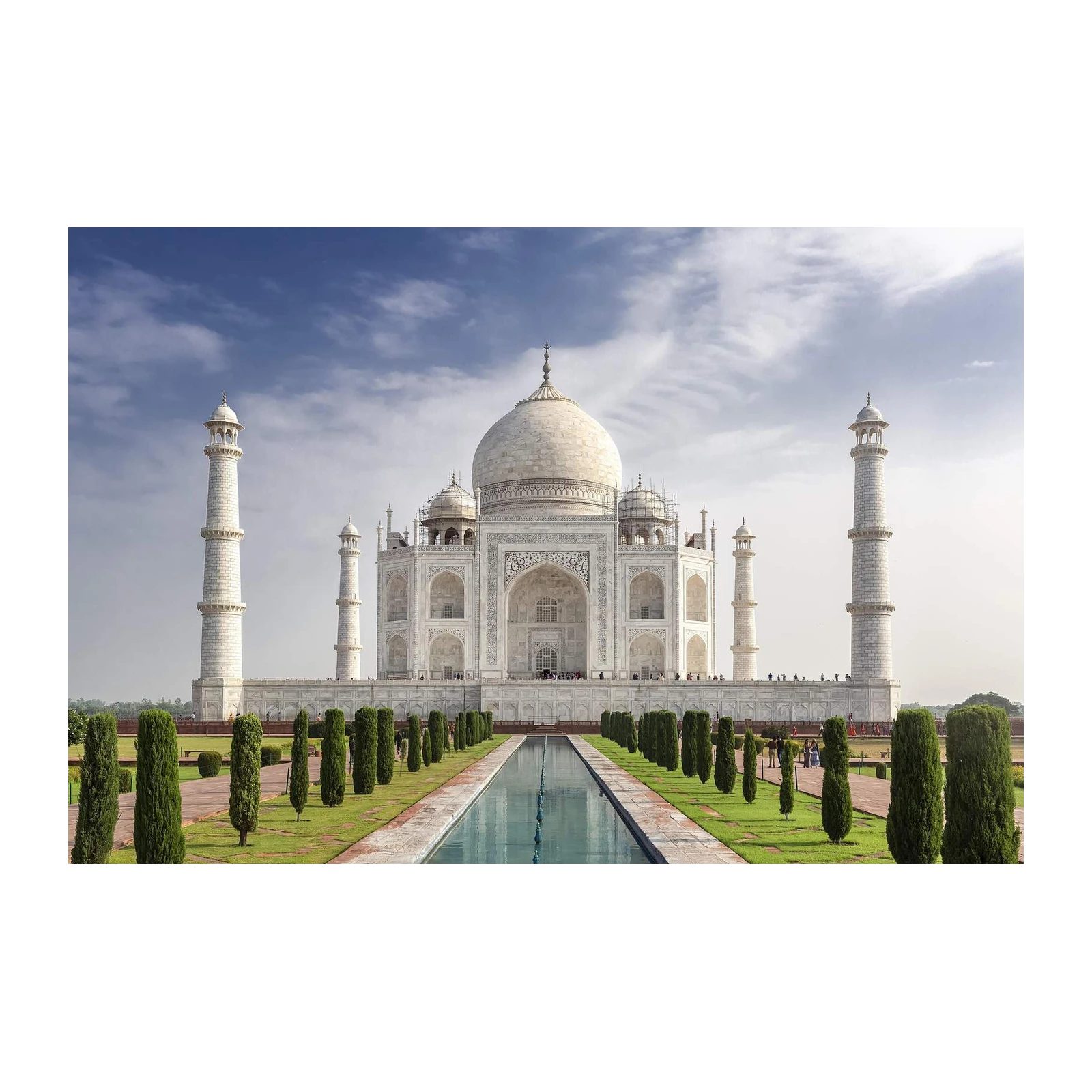 Iconic Taj Mahal India Symmetry Wall Art