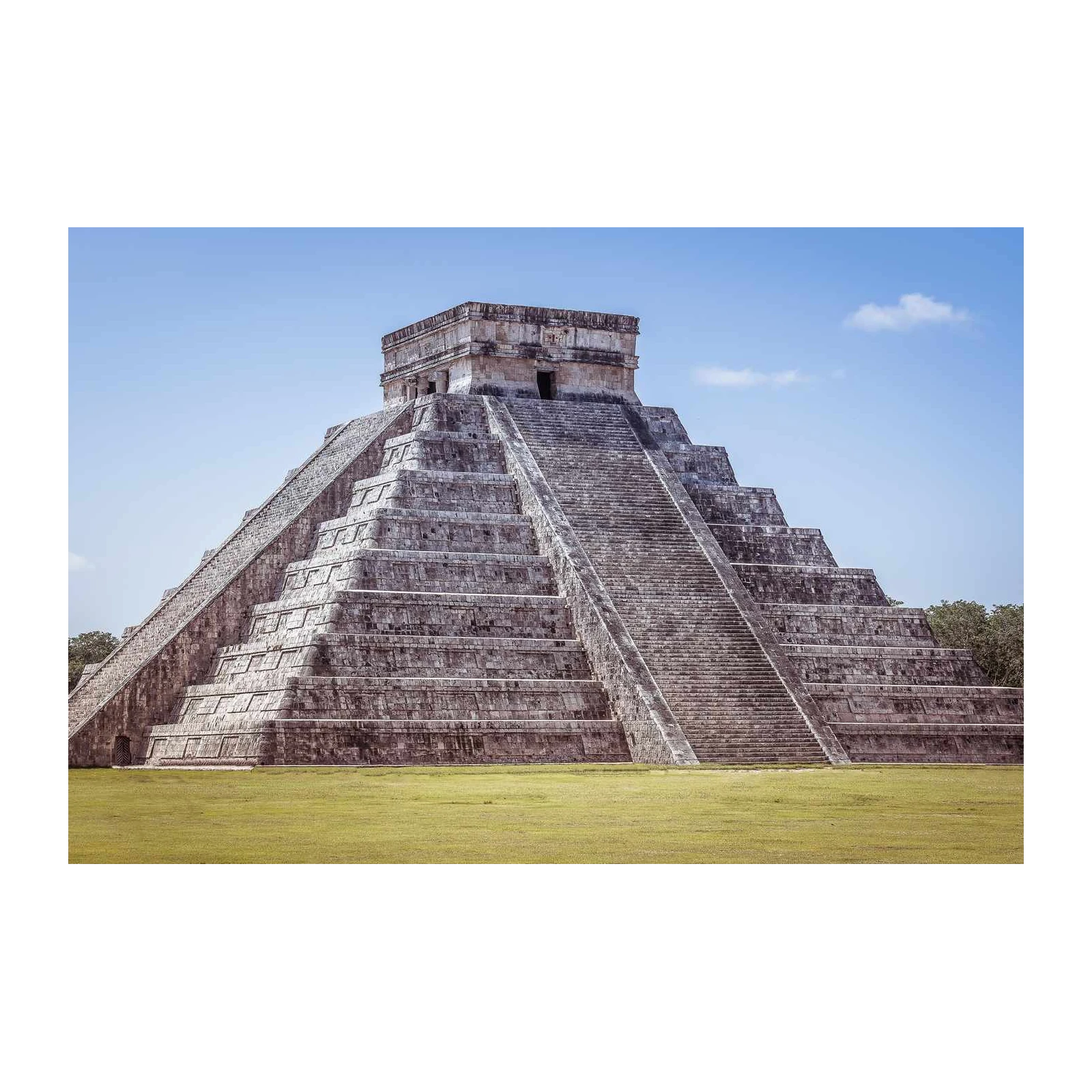 Chichen Itza Pyramid Mayan History Wall Art