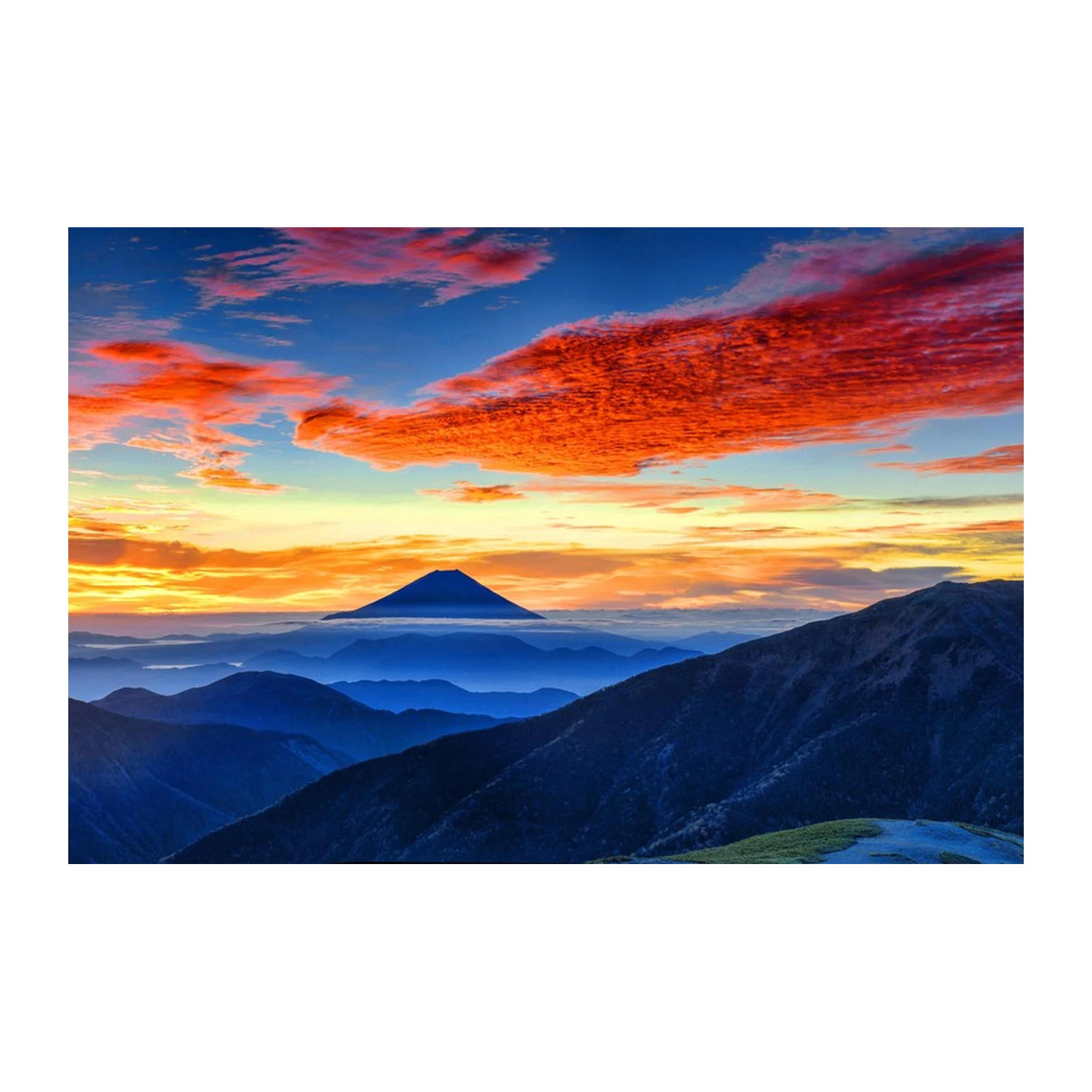 Majestic Fuji Sunrise Mountain Wall Art