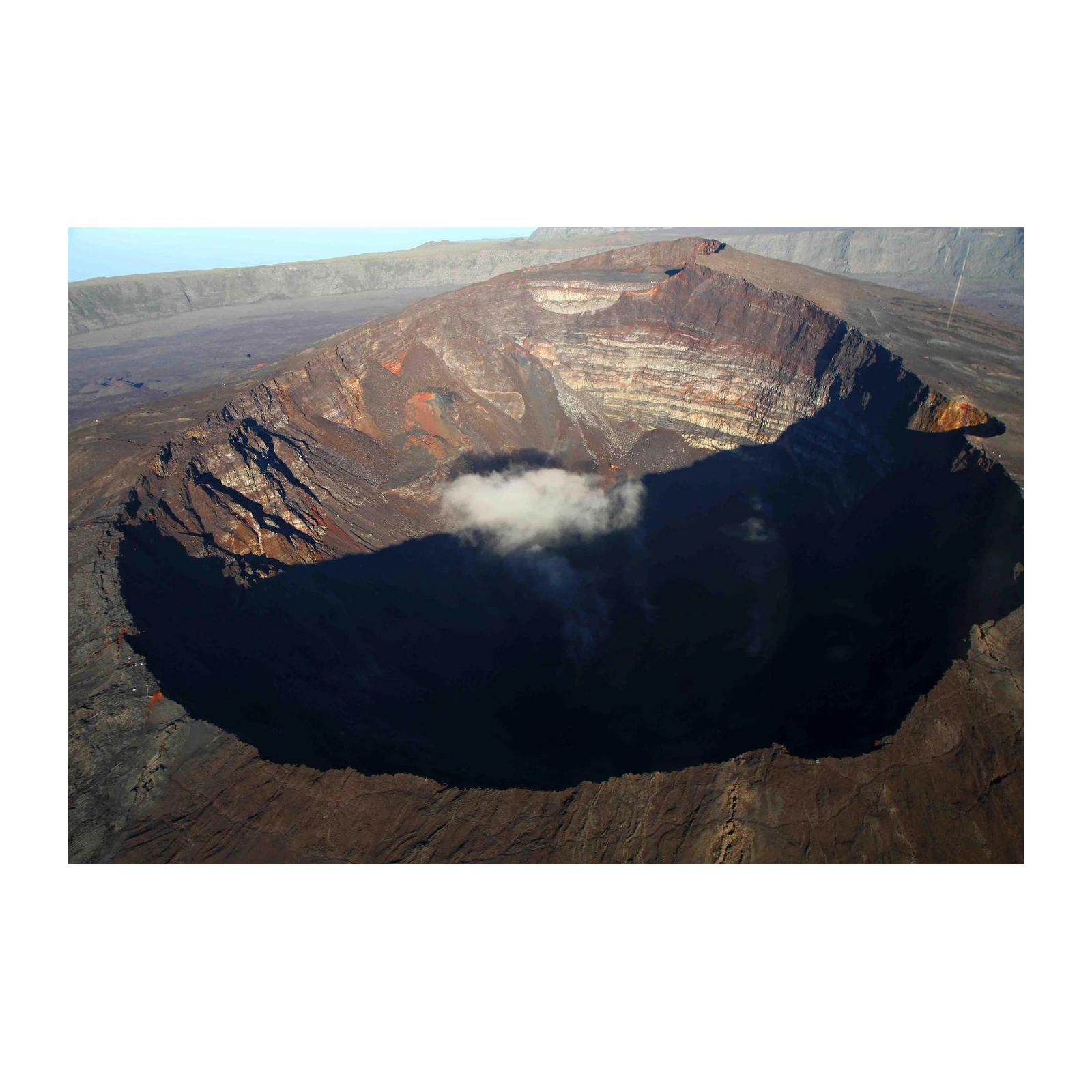 Dramatic Volcano Crater Landscape Wall Art
