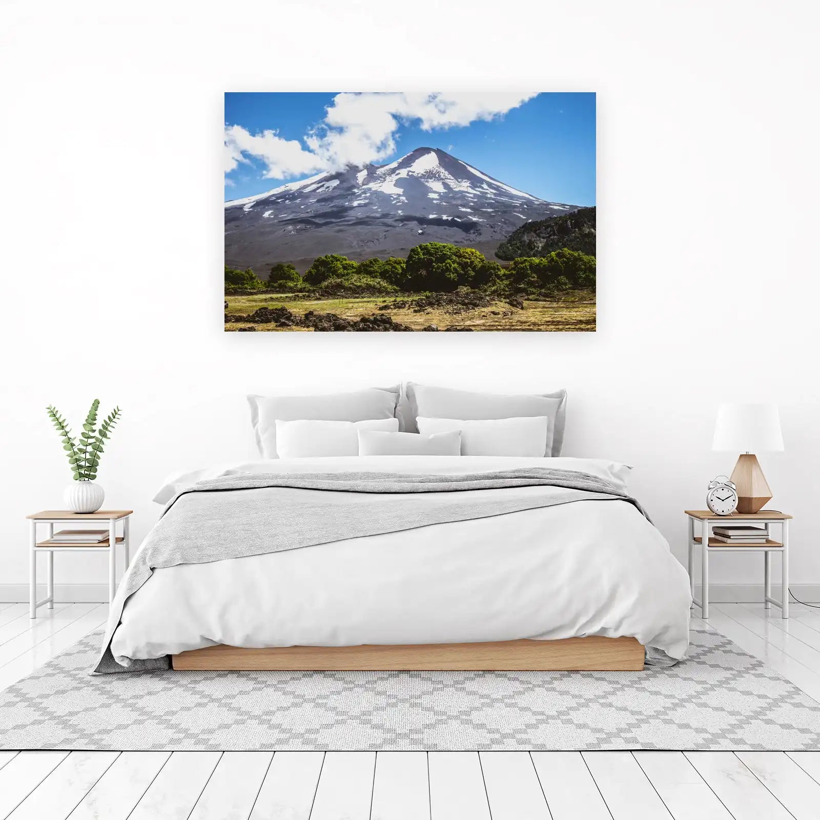 Majestic Volcano Landscape Wall Art