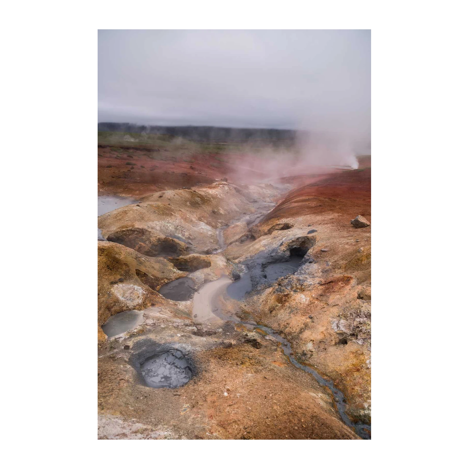 Icelandic Geothermal Landscape Wall Art
