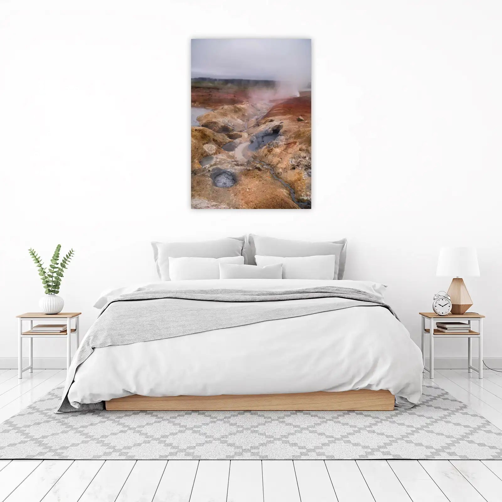 Icelandic Geothermal Landscape Wall Art