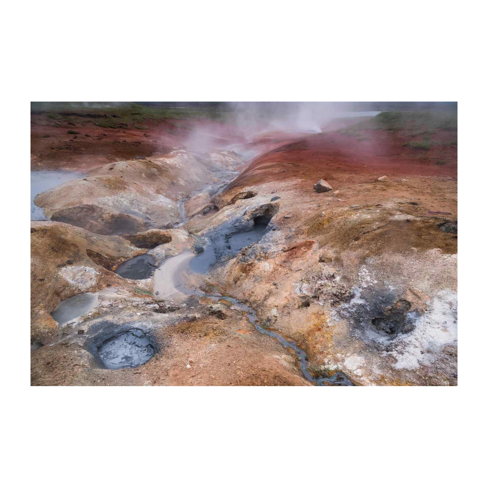 Geothermal Landscape Mud Pots Wall Art