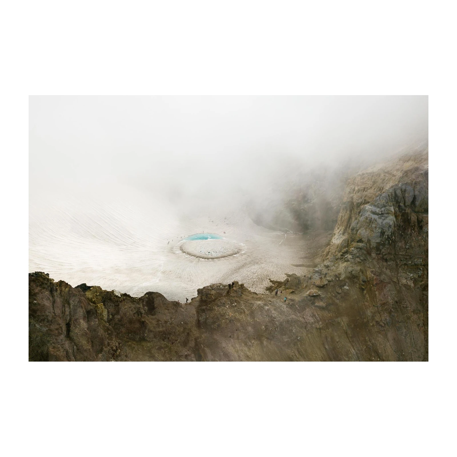 Mystical Crater Lake Landscape Wall Art