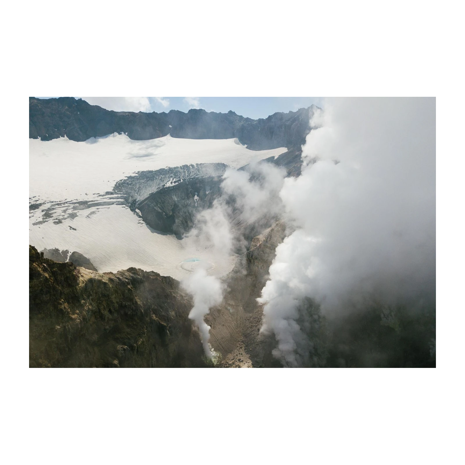 Volcanic Crater Landscape Wall Art