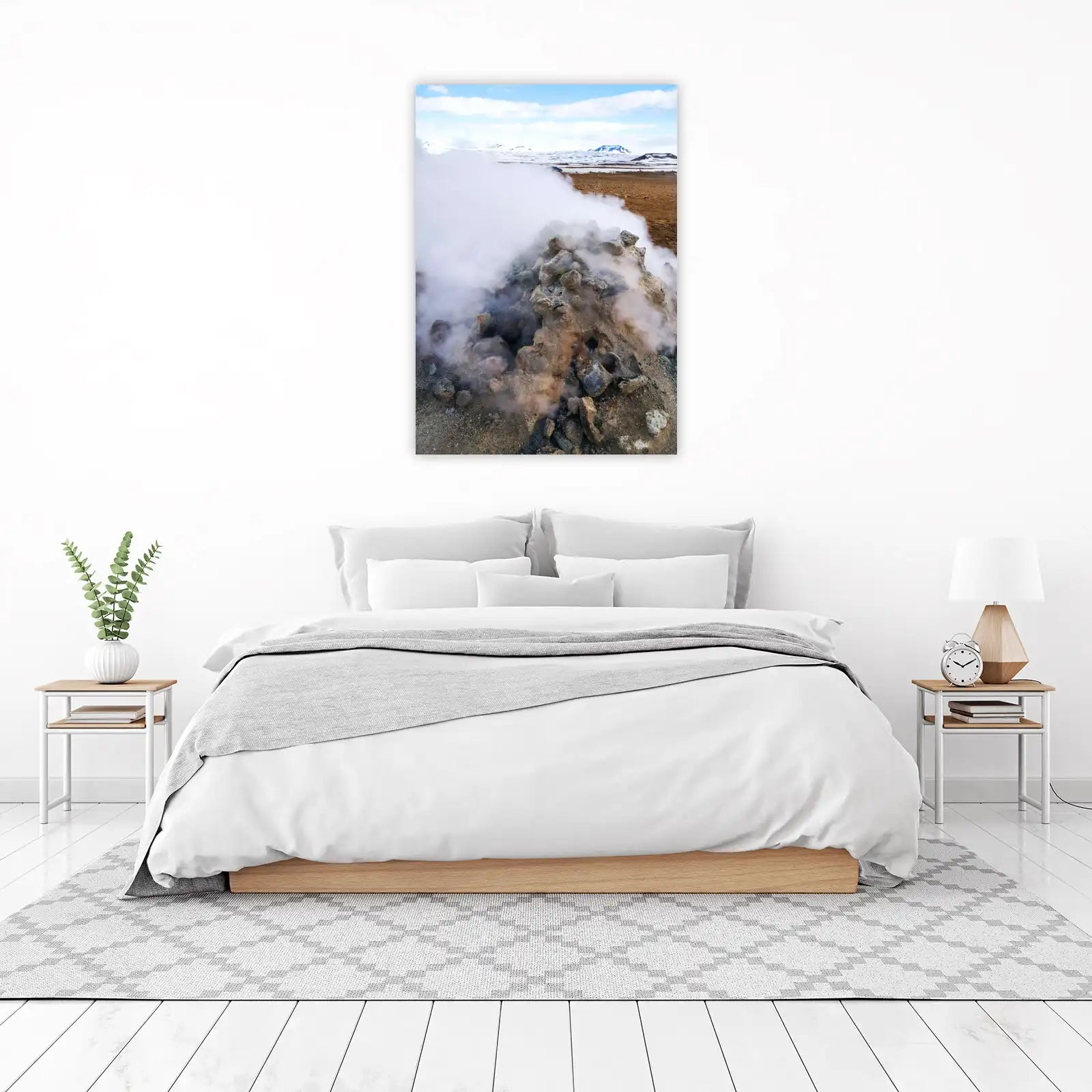 Icelandic Geothermal Landscape Wall Art