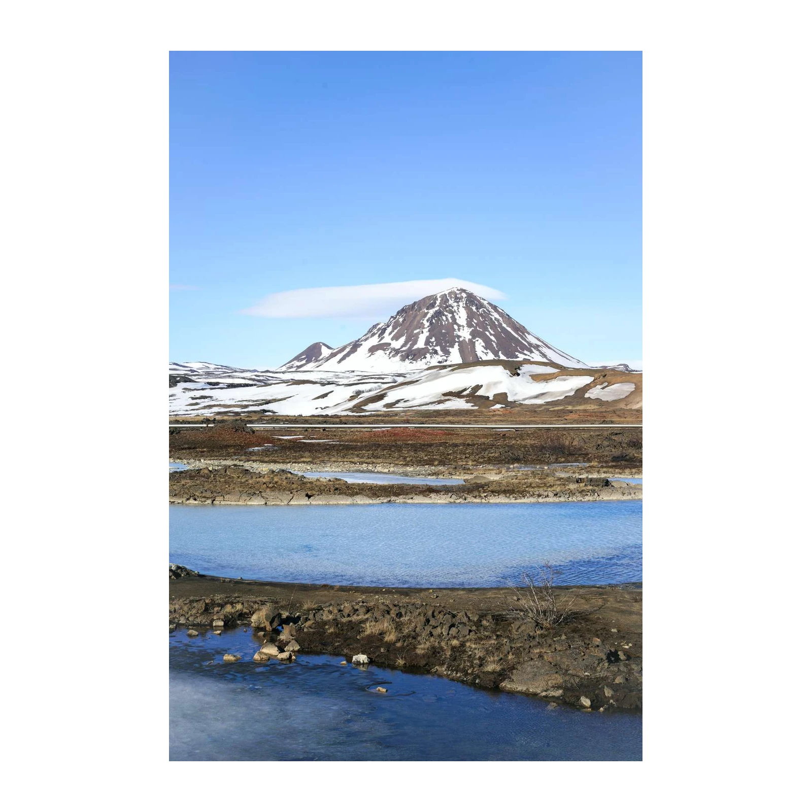 Icelandic Mountain & Blue Lagoon Wall Art