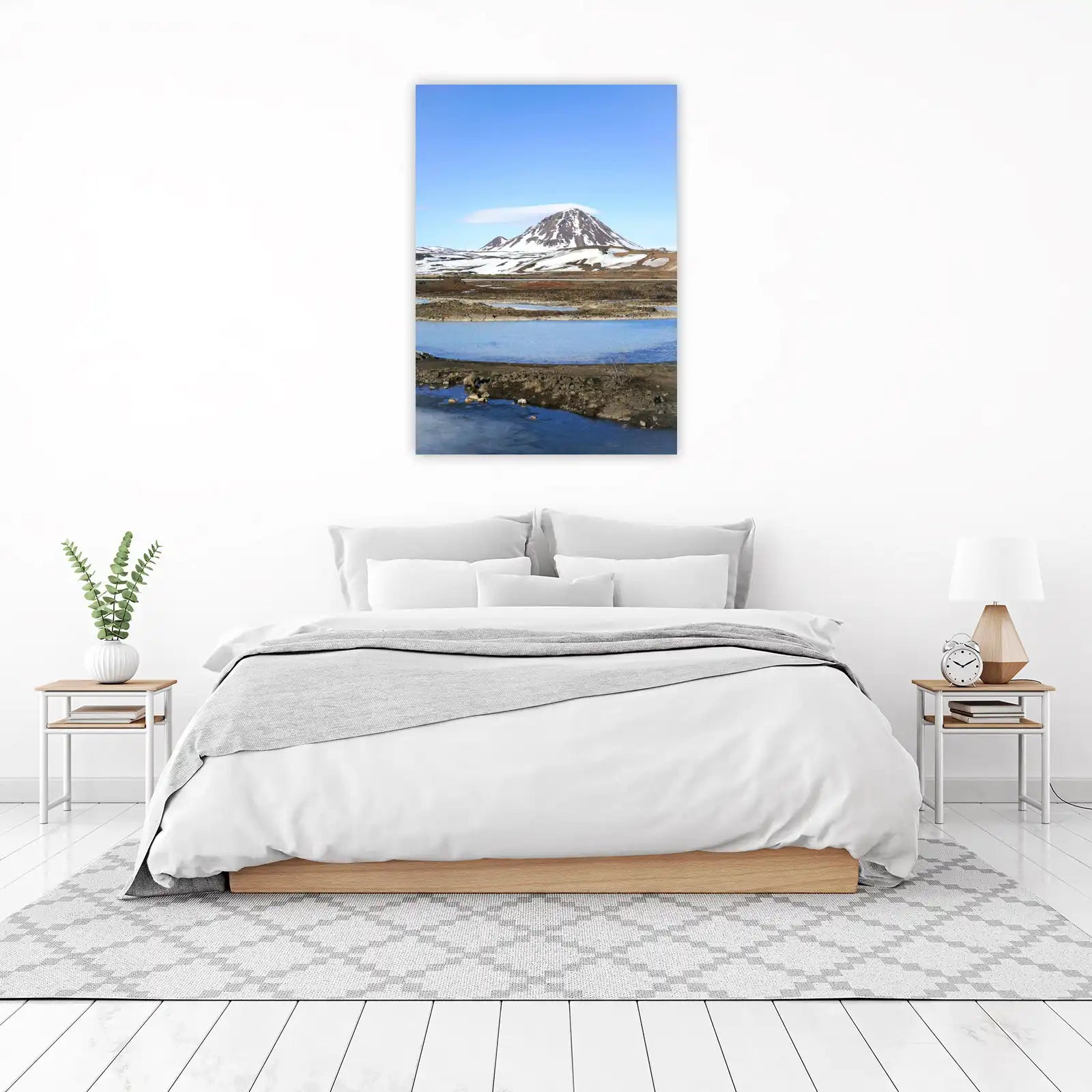 Icelandic Mountain & Blue Lagoon Wall Art