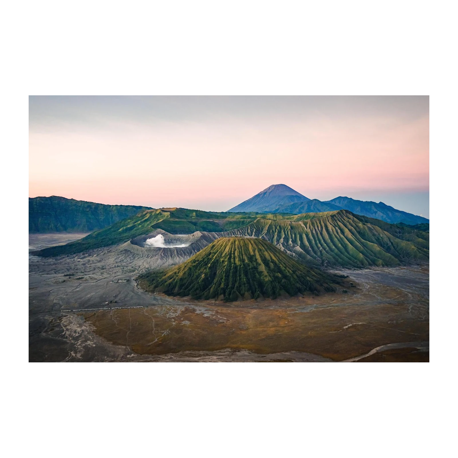 Bromo Volcano Sunrise Landscape Wall Art