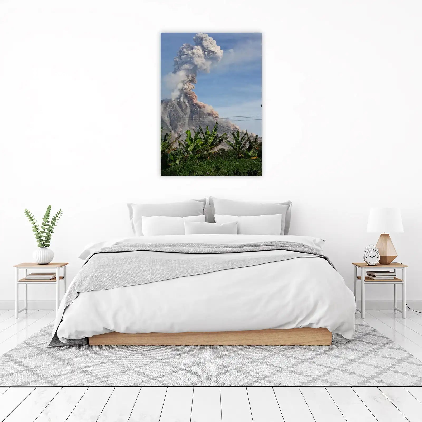 Majestic Volcano Eruption Wall Art