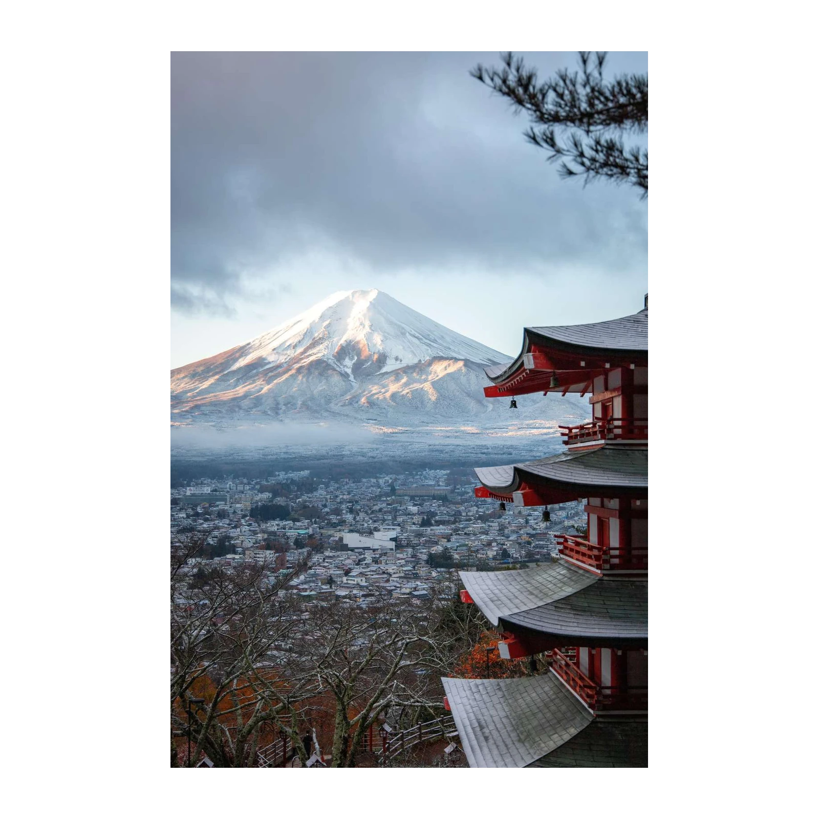 Majestic Fuji & Pagoda Japan Wall Art