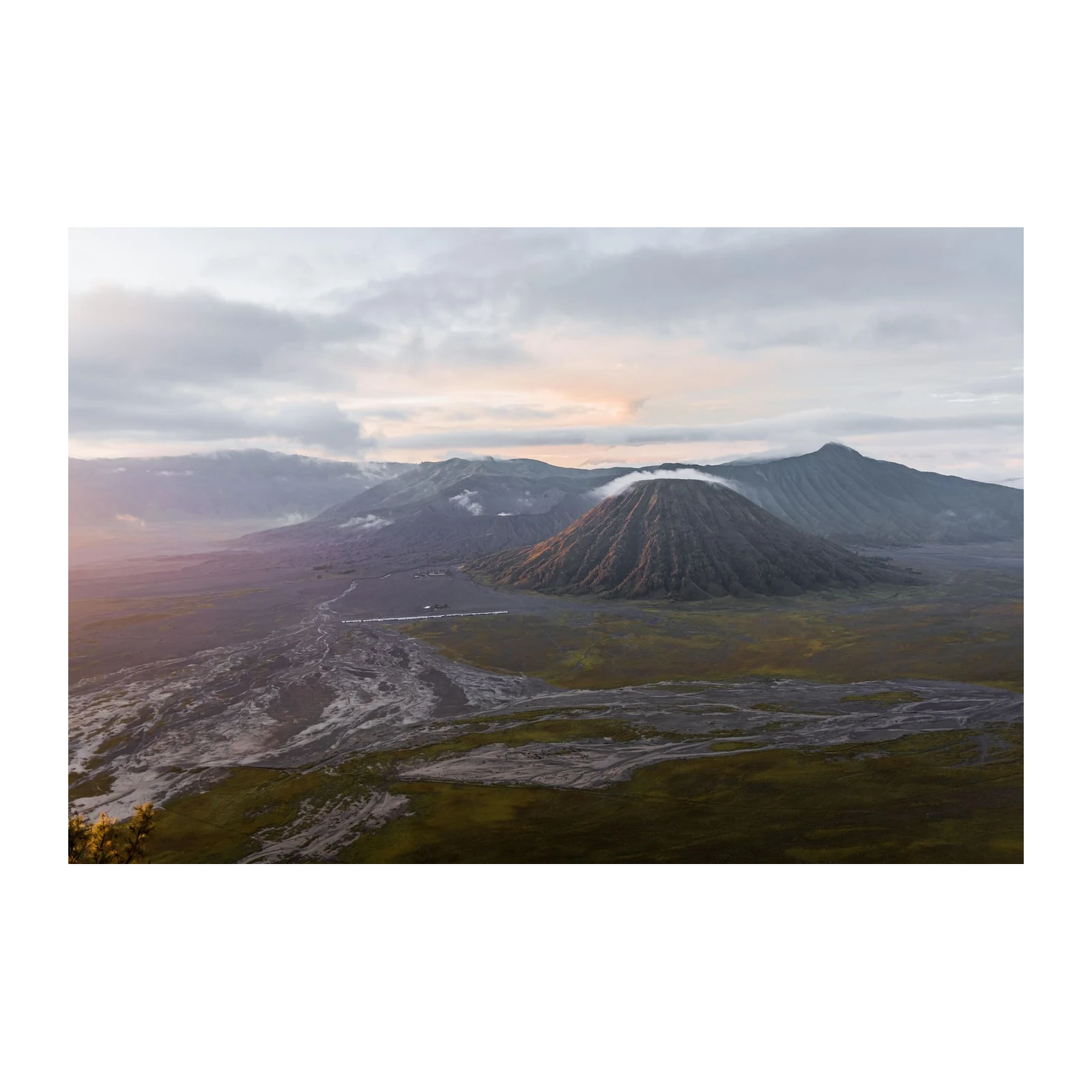 Majestic Volcano Landscape Wall Art