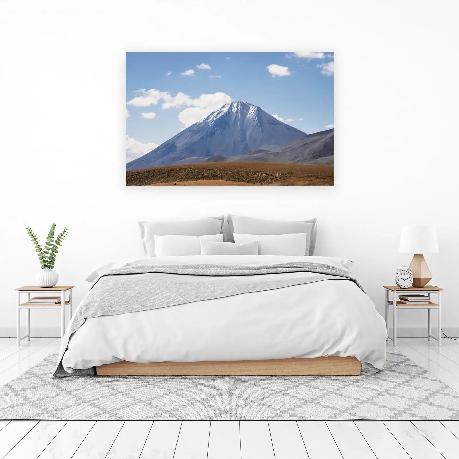 Majestic Snow-Capped Volcano Wall Art
