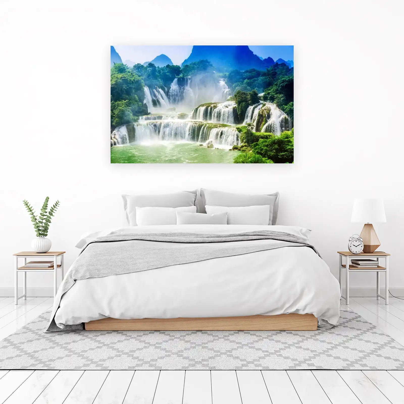 Majestic Waterfall Landscape Wall Art