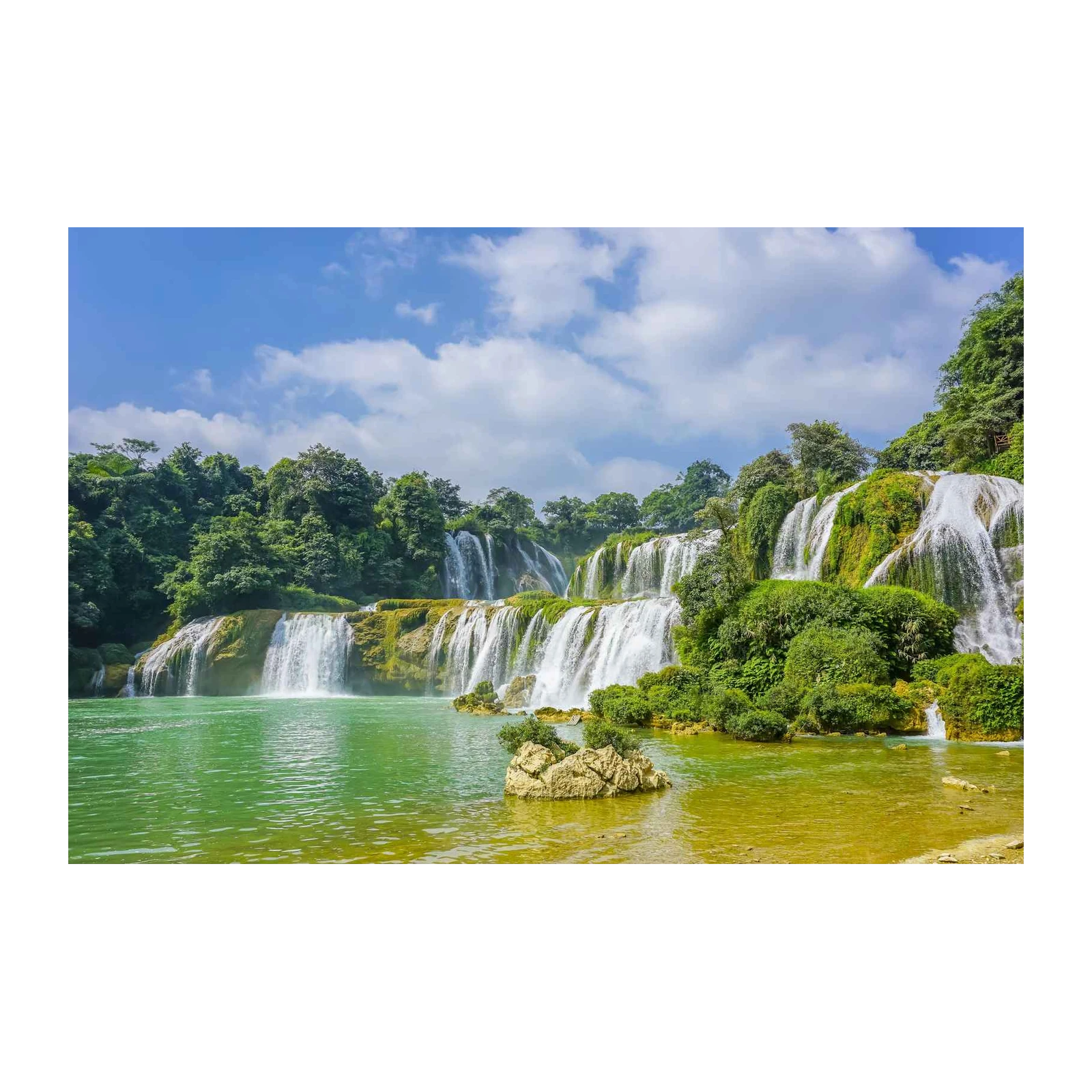 Majestic Waterfall Nature Scene Wall Art