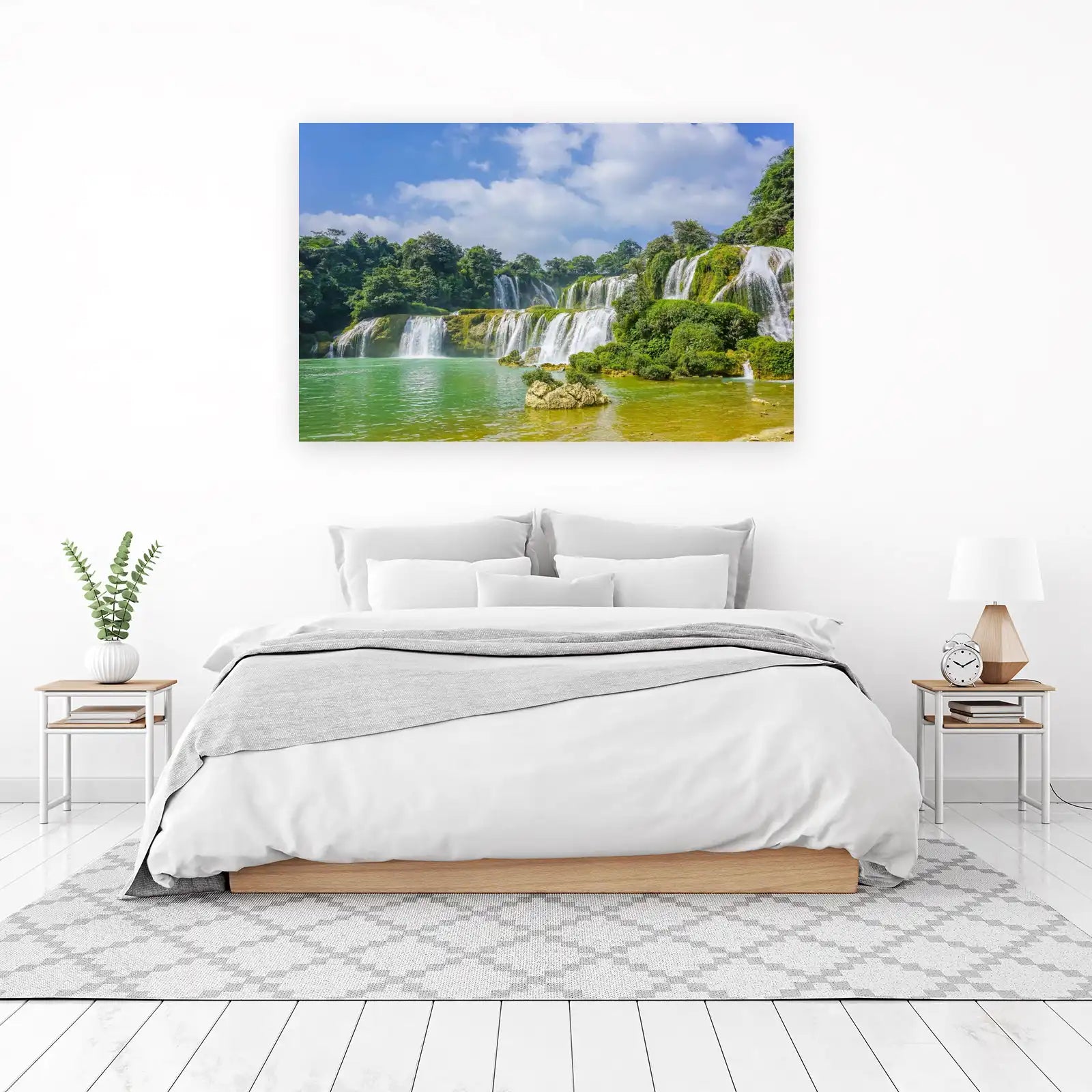 Majestic Waterfall Nature Scene Wall Art