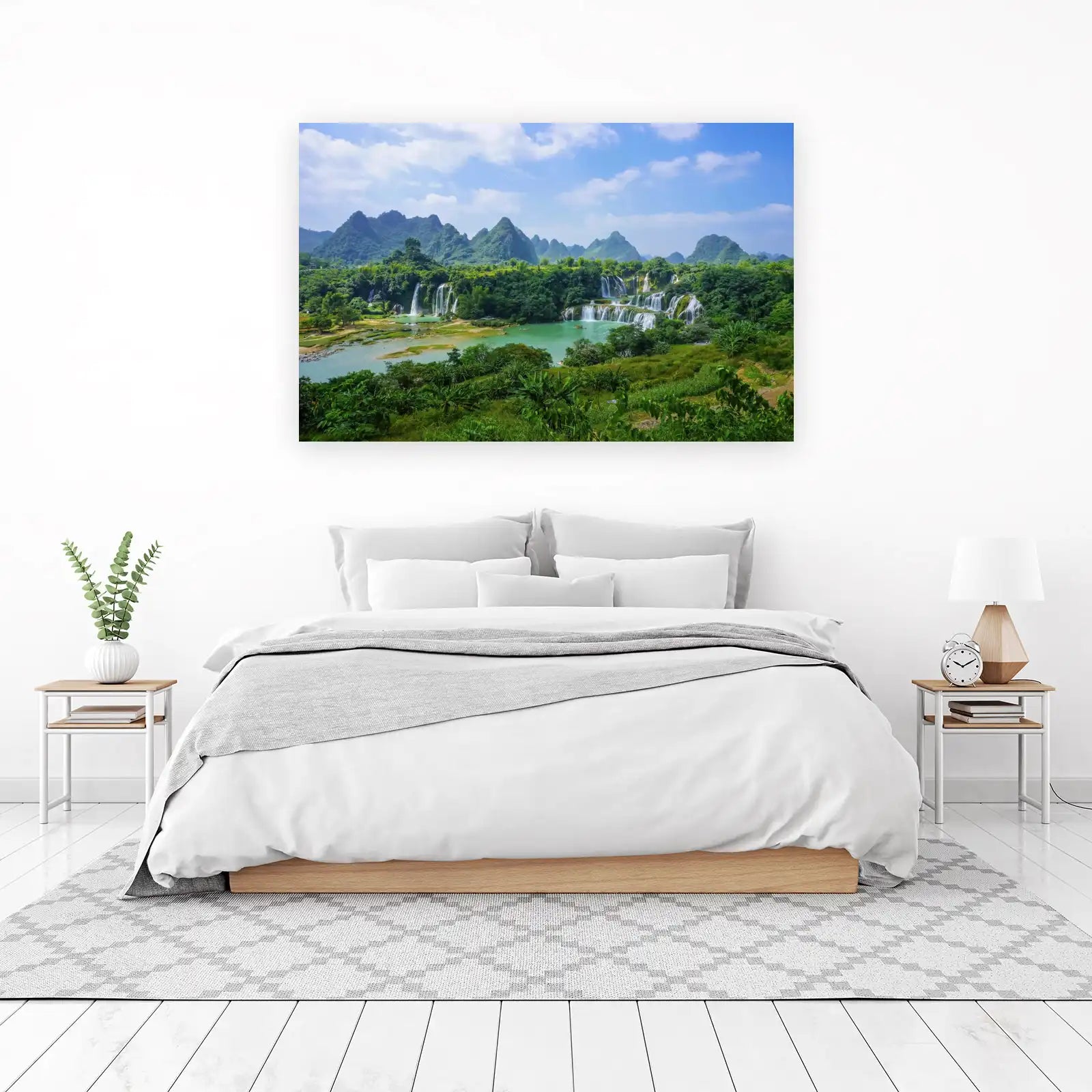 Majestic Waterfall Landscape Wall Art