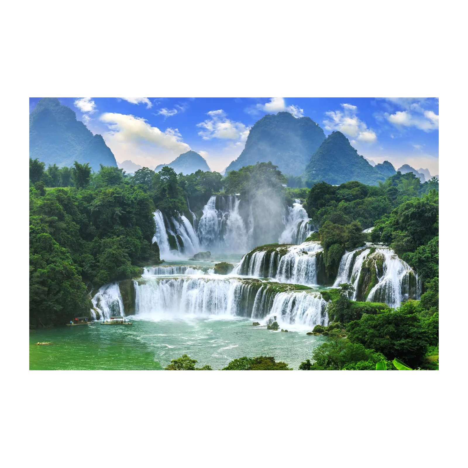 Majestic Waterfall Serenity Landscape Wall Art